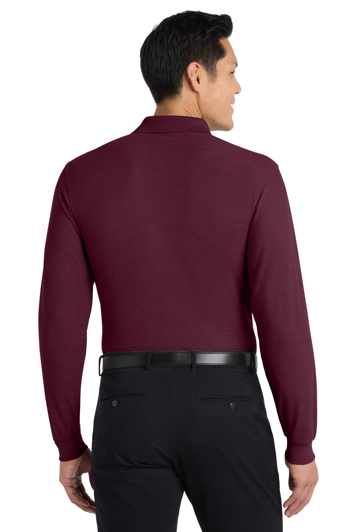 Port Authority Silk Touch Long Sleeve Polo. K500LS