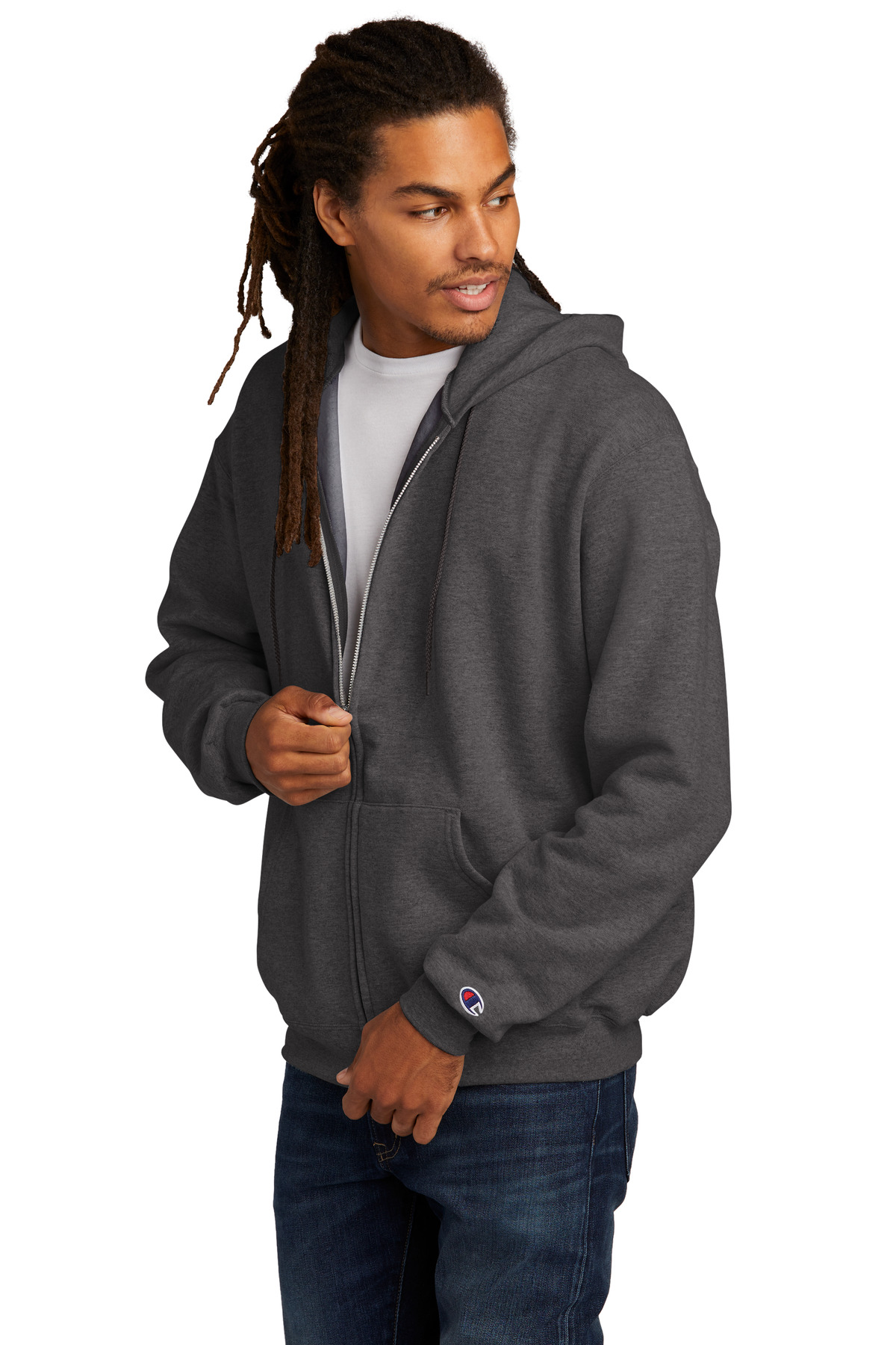 Champion Powerblend Full-Zip Hoodie.S800