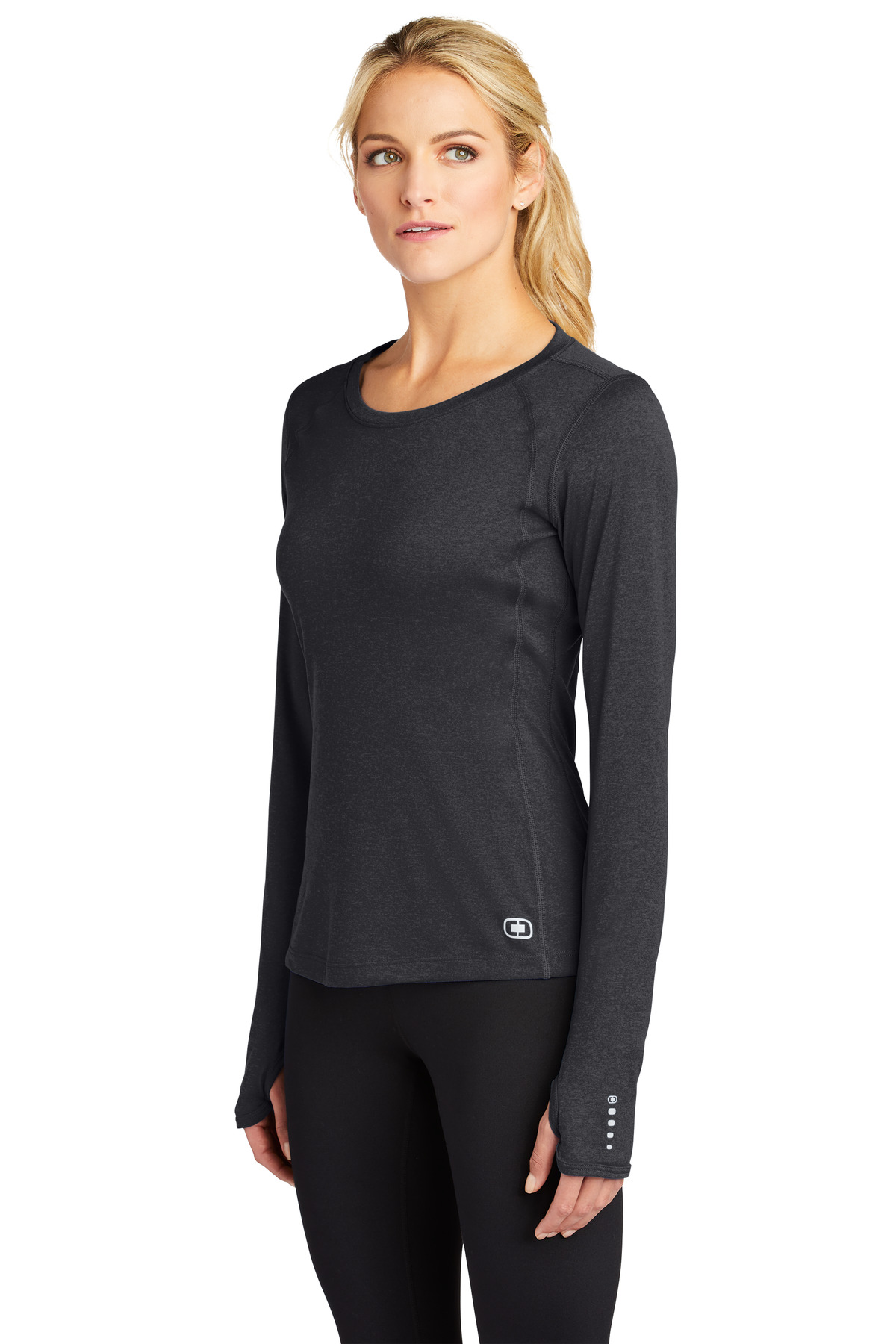 OGIO Women's Long Sleeve Pulse Crew. LOE321