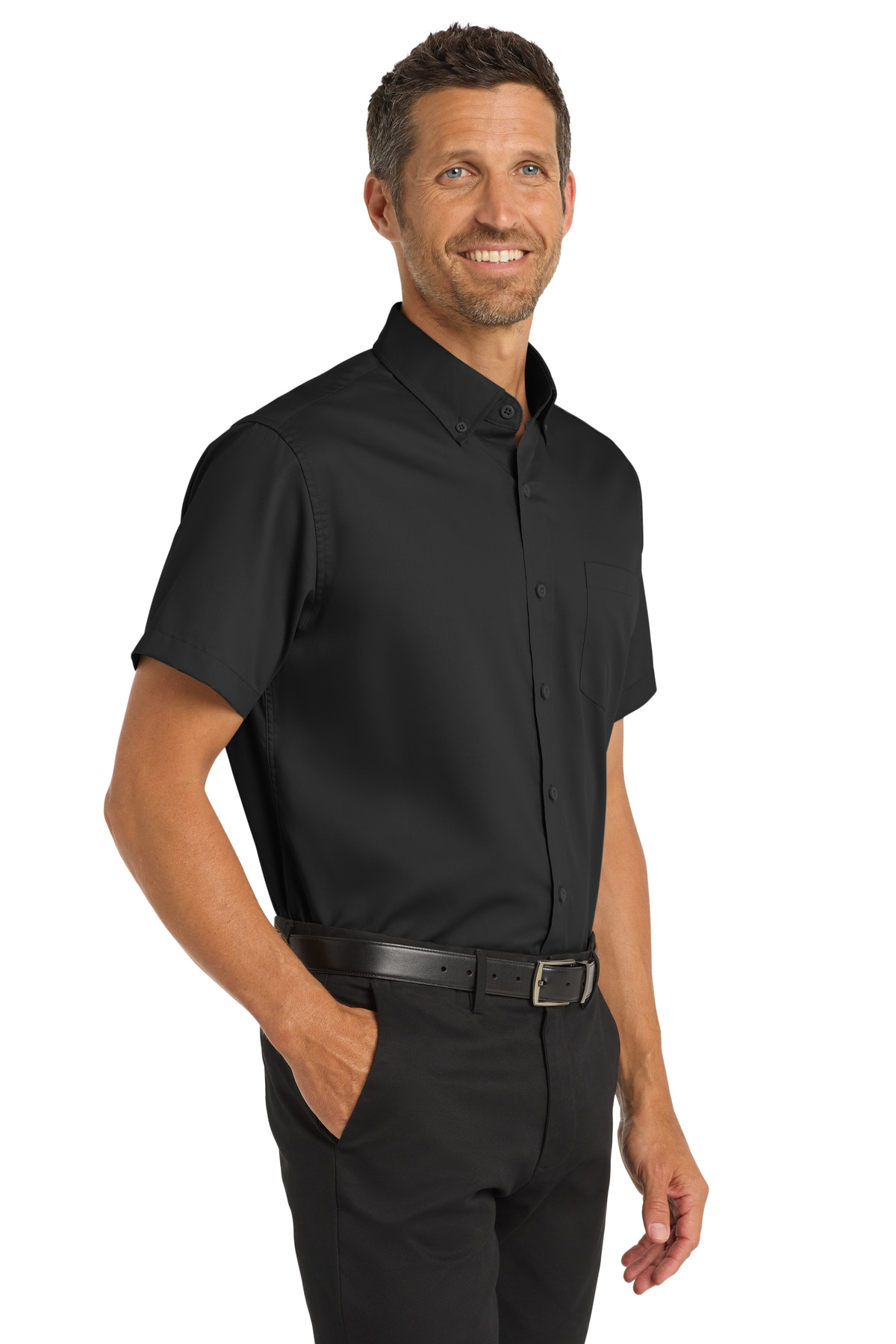 Port Authority Short Sleeve SuperPro Twill Shirt. S664
