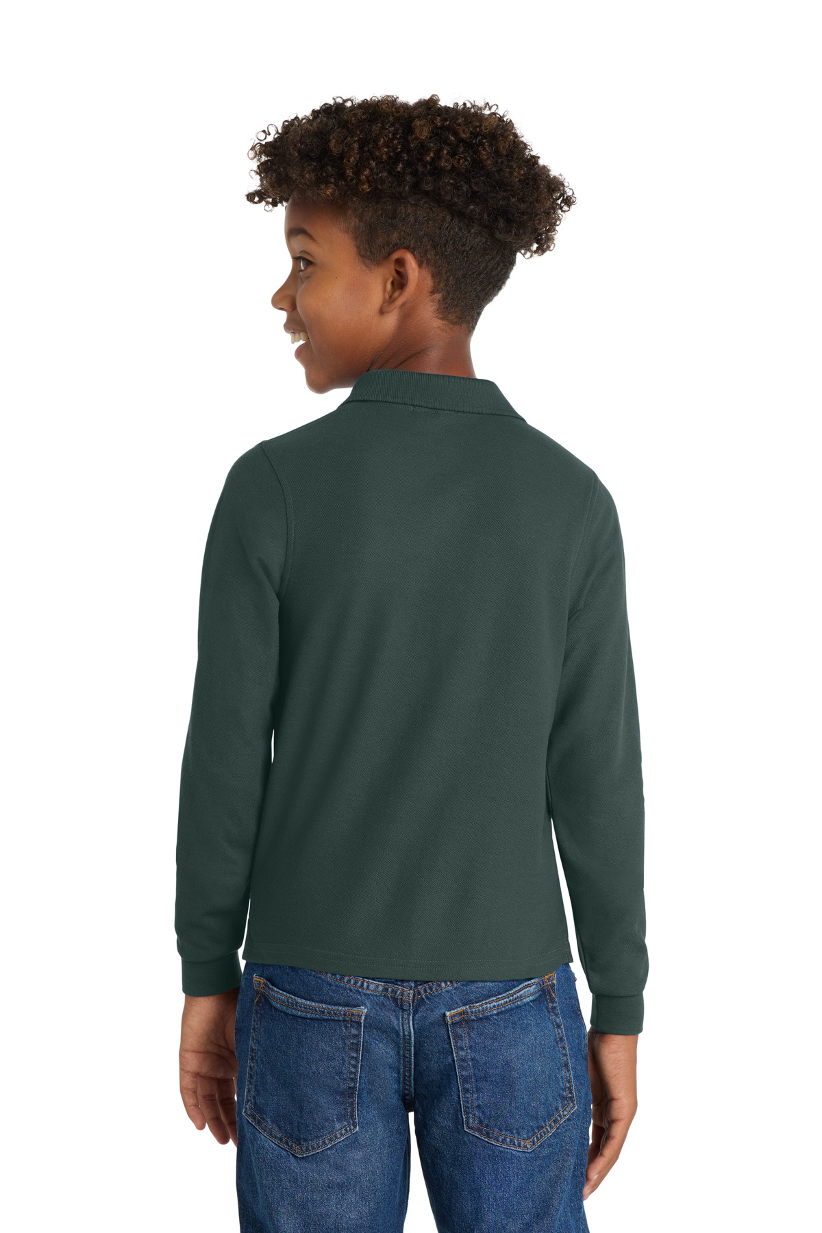 Port Authority Youth Long Sleeve Silk Touch Polo. Y500LS