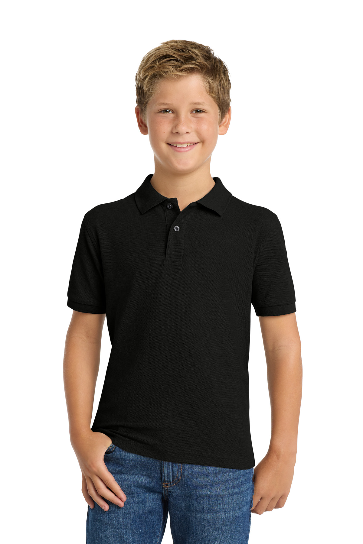 Port Authority Youth Silk Touch Polo-Port Authority