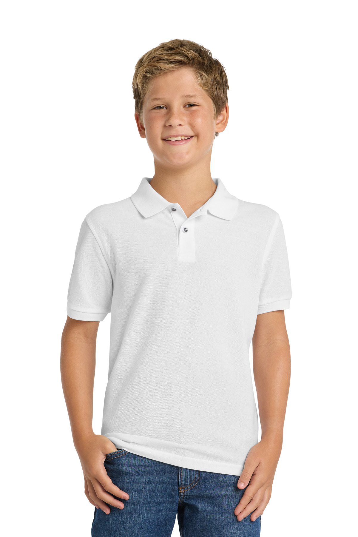 Port Authority Youth Silk Touch Polo. Y500