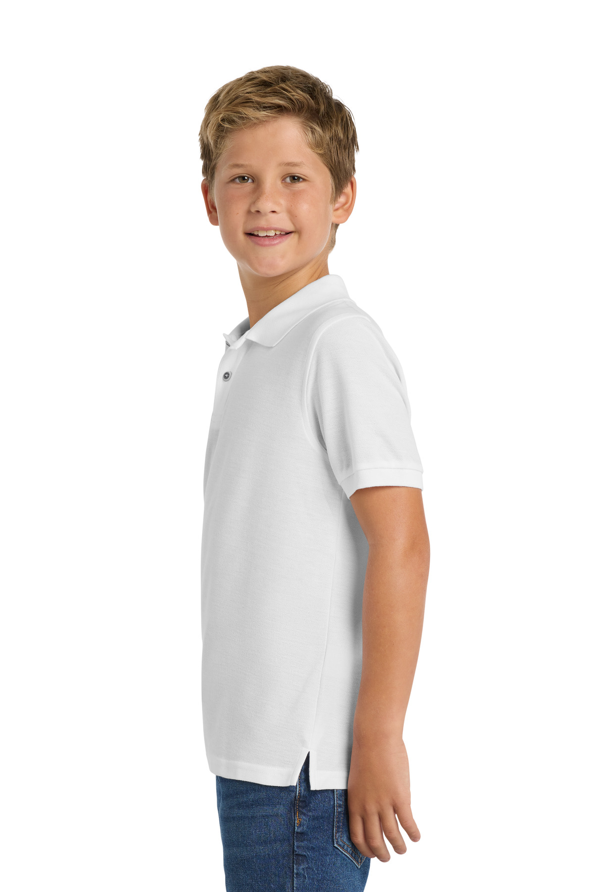 Port Authority Youth Silk Touch Polo. Y500