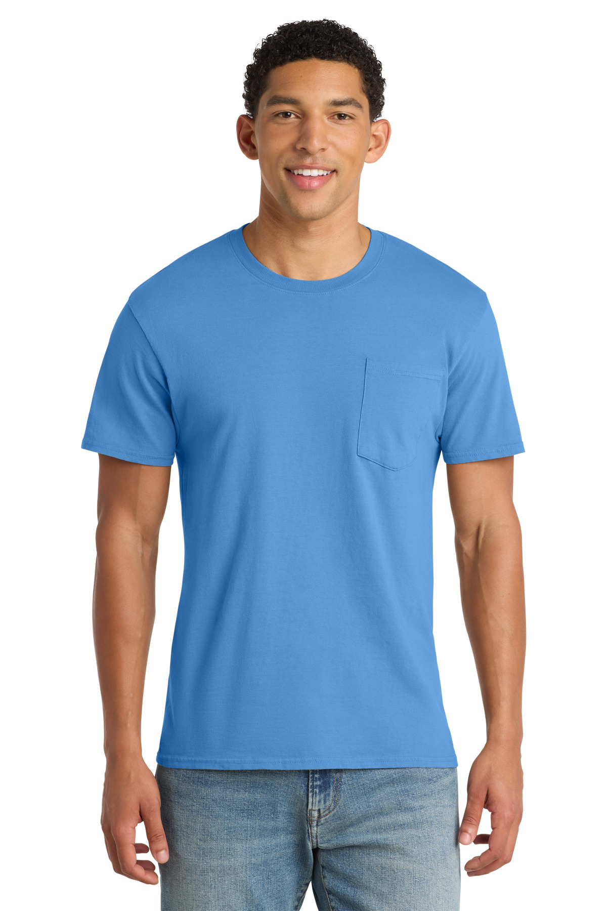 Port & Co Beach Wash Garment-Dyed Pocket Tee-Port &#38; Company