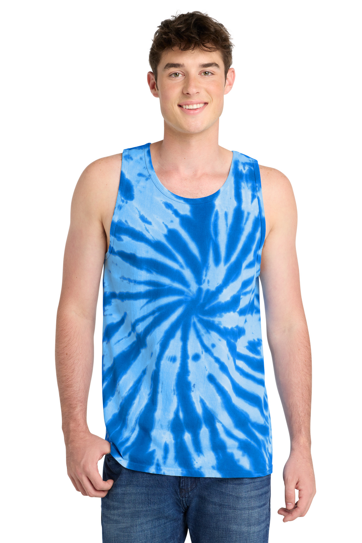 Port & Co Tie-Dye Tank Top-Port & Co