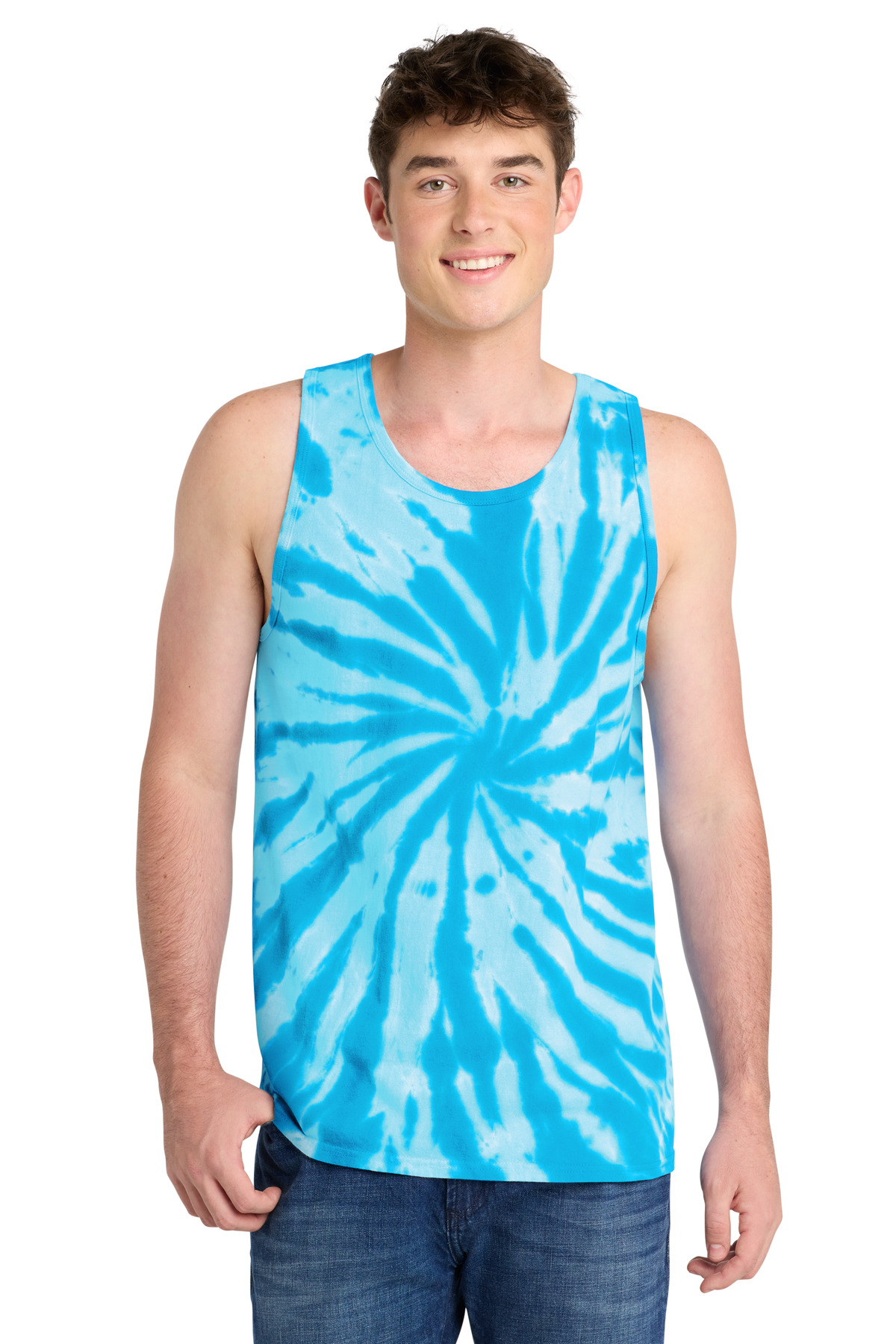 Port & Co Tie-Dye Tank Top. PC147TT