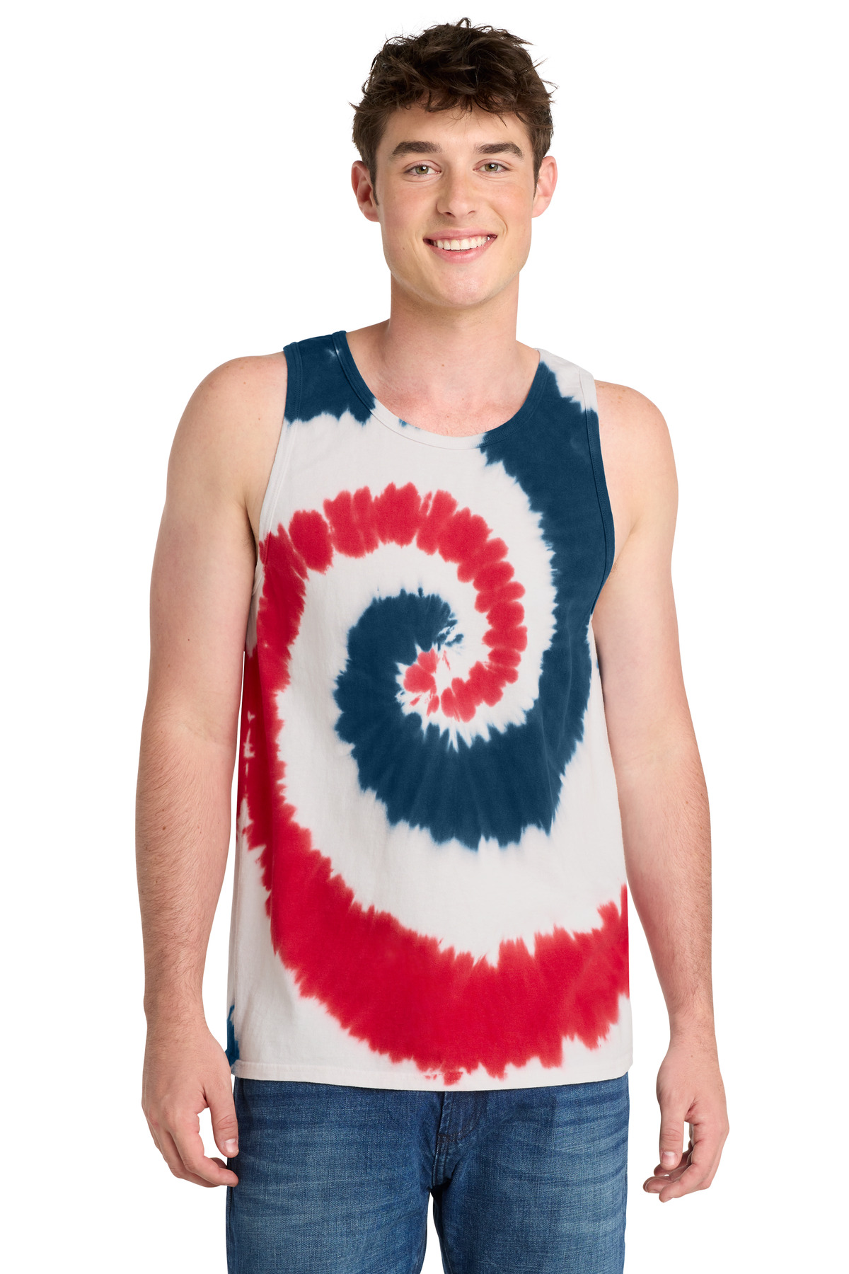 Port & Co Tie-Dye Tank Top. PC147TT