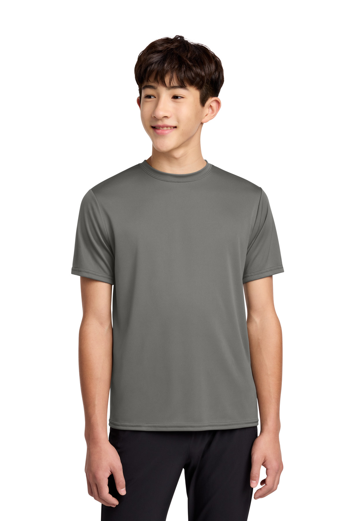 Port & Co ™ Youth Performance Tee. PC380Y - Grey Concrete