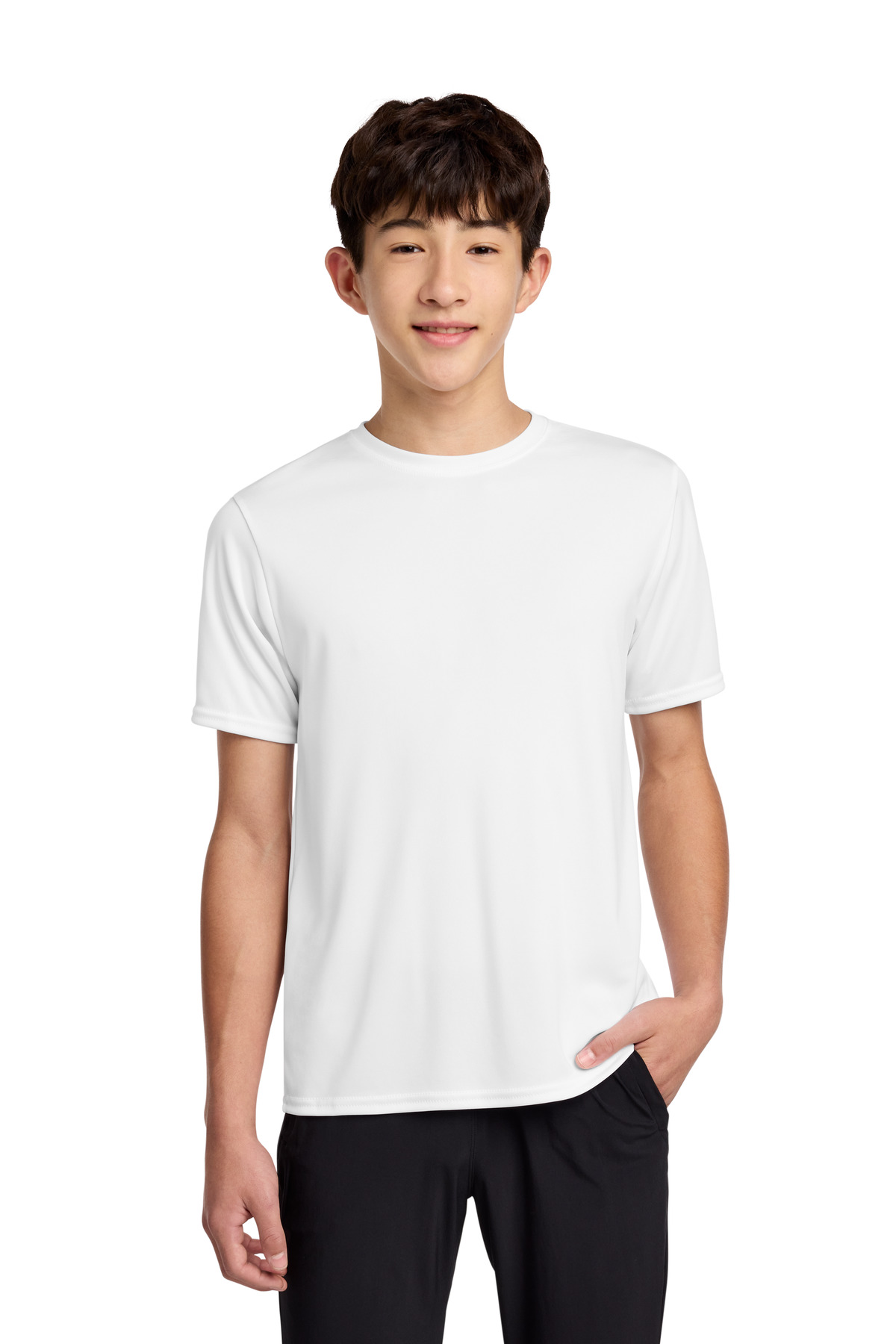 Port & Co ™ Youth Performance Tee. PC380Y - White