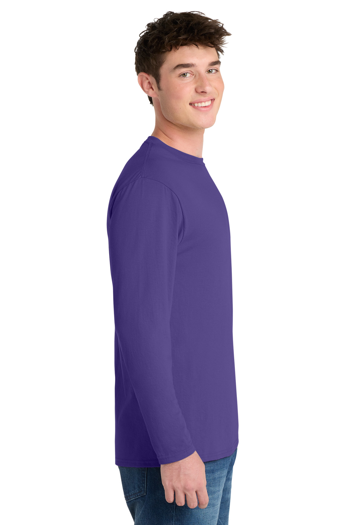 Port & Co Long Sleeve Performance Blend Tee. PC381LS