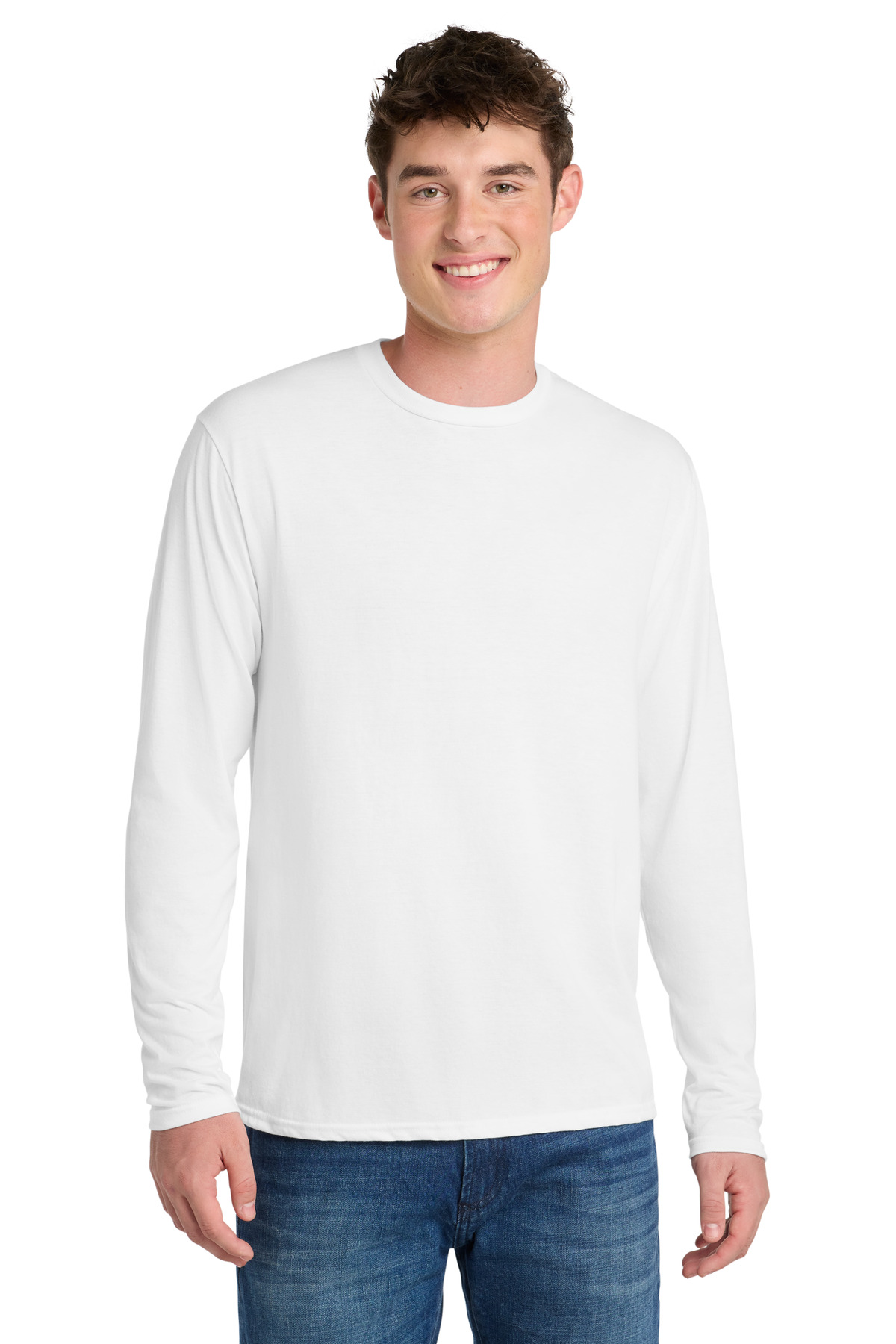 Port & Co Long Sleeve Performance Blend Tee-Port & Co
