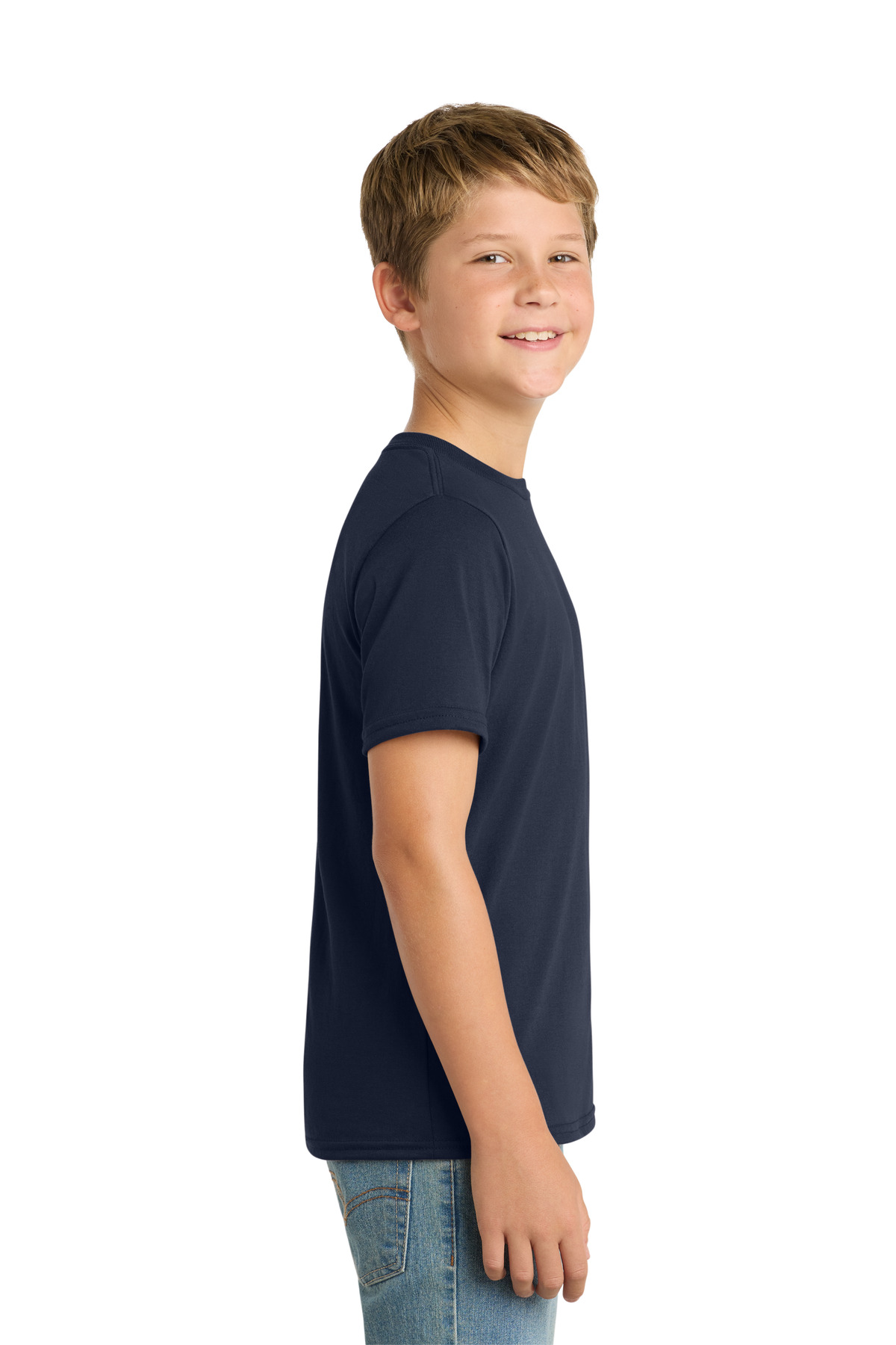 Port & Co Youth Performance Blend Tee. PC381Y
