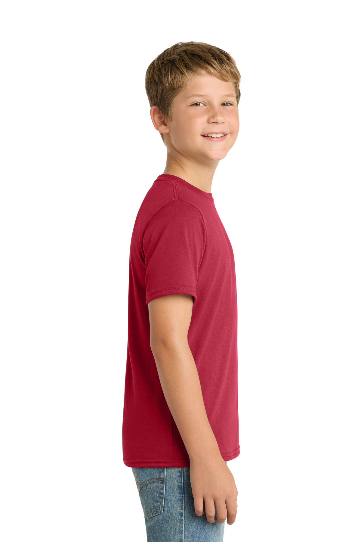 Port & Co Youth Performance Blend Tee. PC381Y