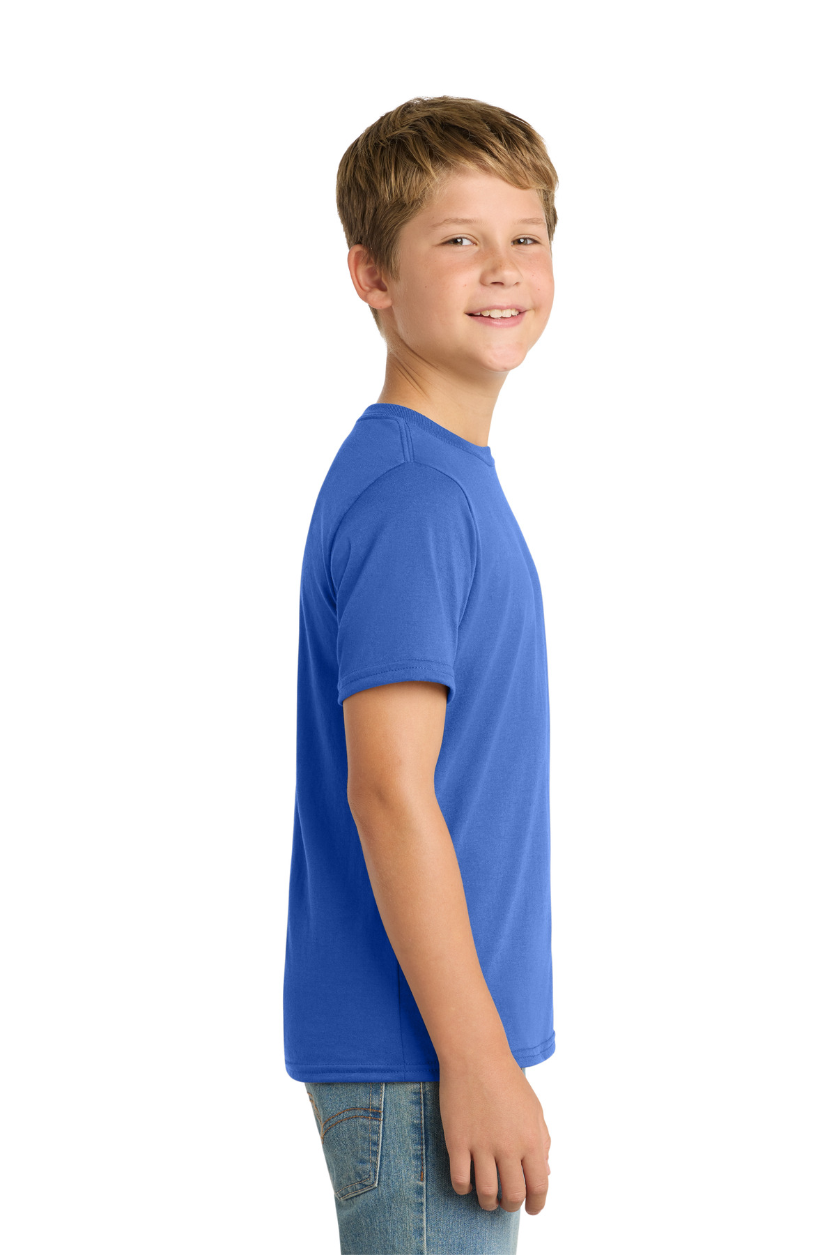 Port & Co Youth Performance Blend Tee. PC381Y