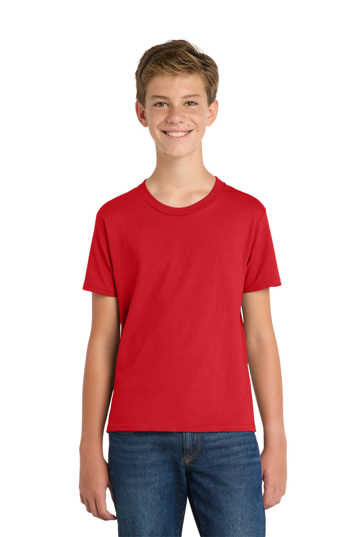 Port & Co PC450Y swatch in Bright Red