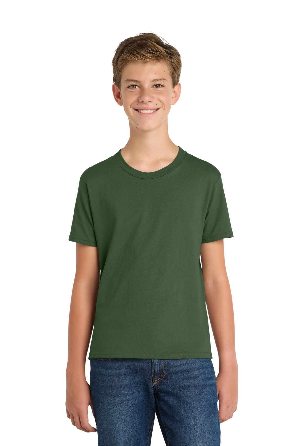 Port & Co PC450Y swatch in Olive