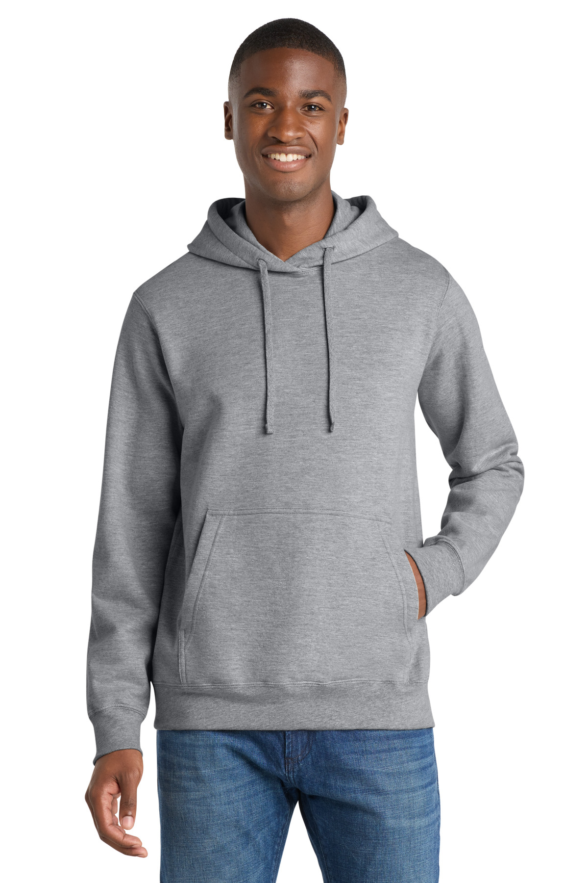 Port & Co ™  Fan Favorite Fleece Pullover Hooded Sweatshirt. PC850H - Front Model