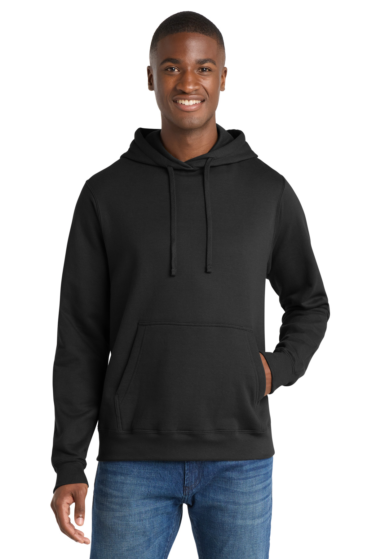 Port & Co PC850H swatch in Jet Black