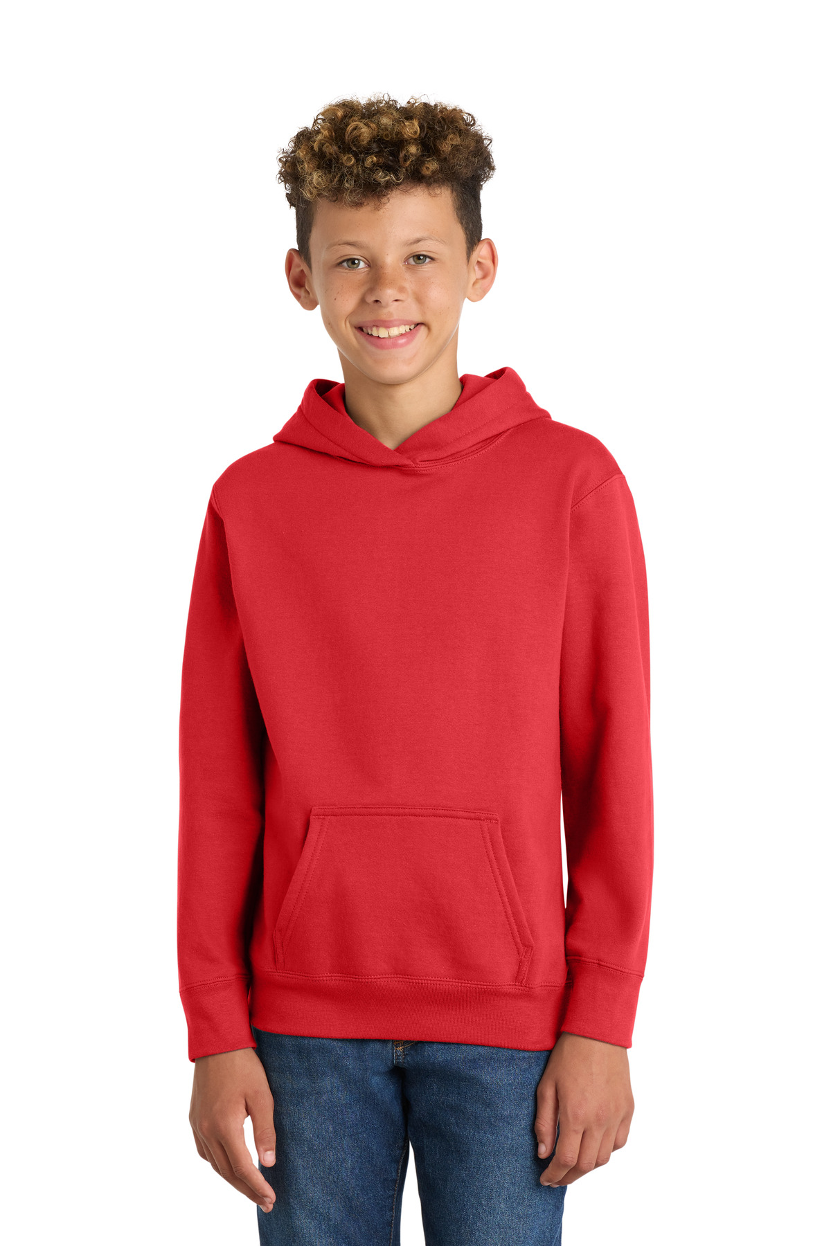 Port & Co PC850YH swatch in Bright Red