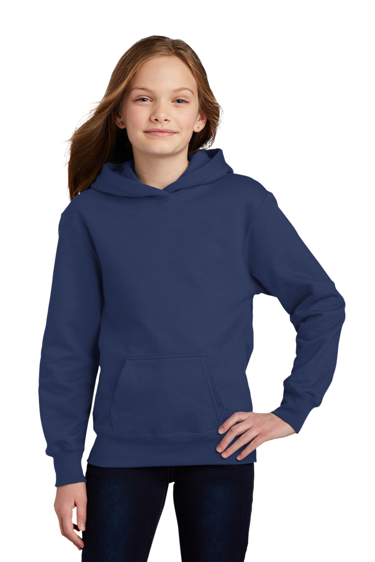 Port & Co Youth Fan Favorite Fleece Pullover Hooded Sweatshirt. PC850YH