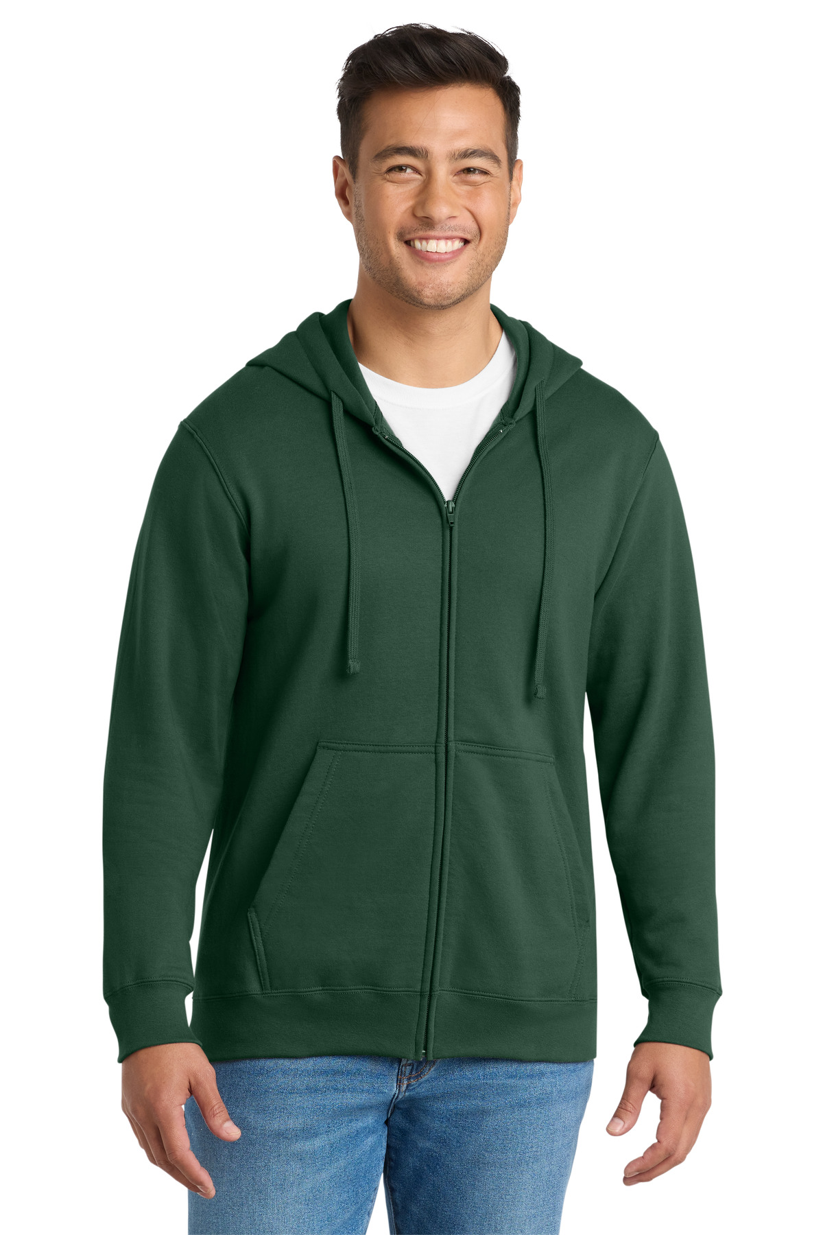 Port & Co   Fan Favorite Fleece Full-Zip Hooded Sweatshirt. PC850ZH
