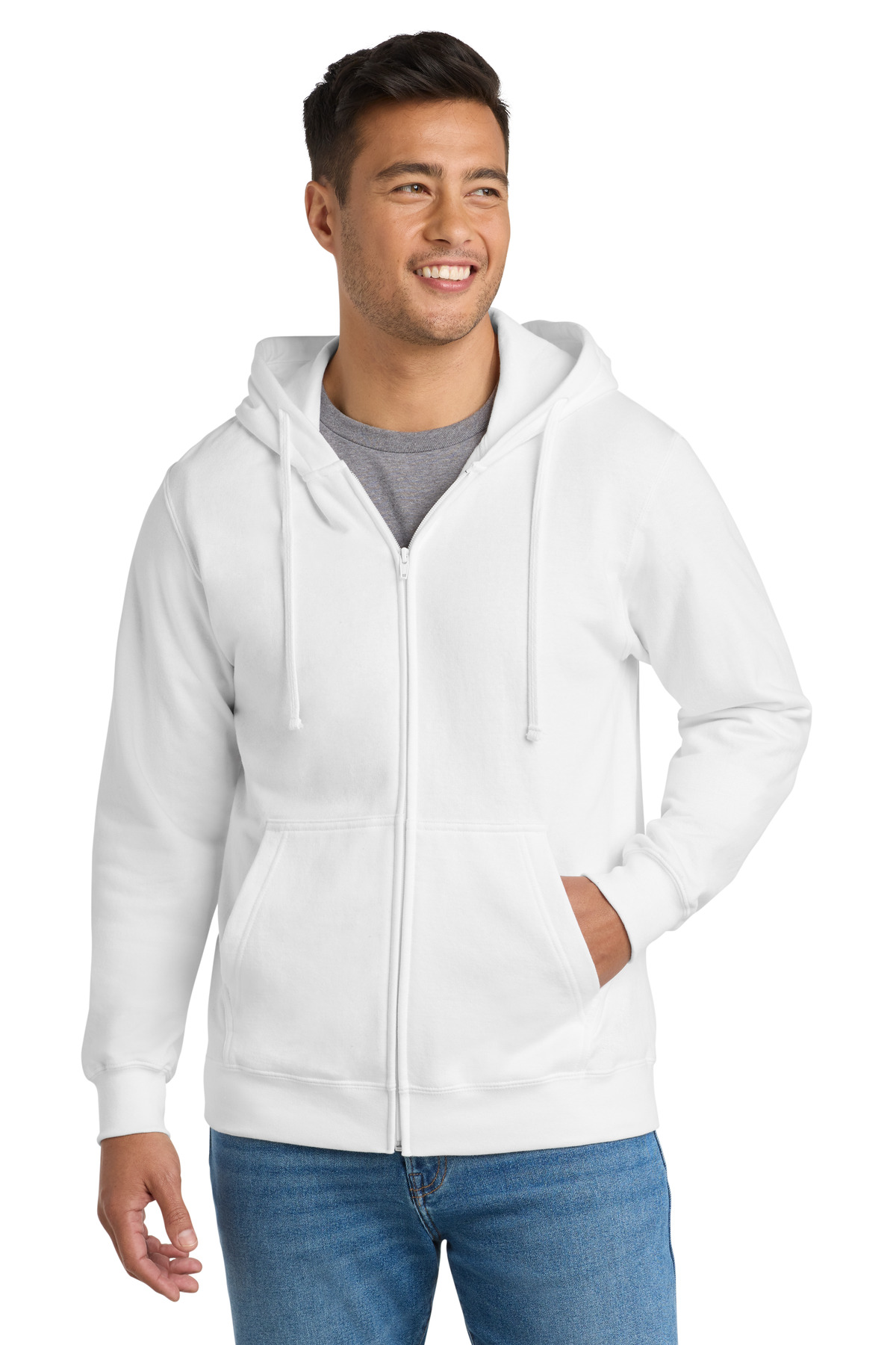 Port & Co Fan Favorite Fleece Full-Zip Hooded Sweatshirt-Port &#38; Company