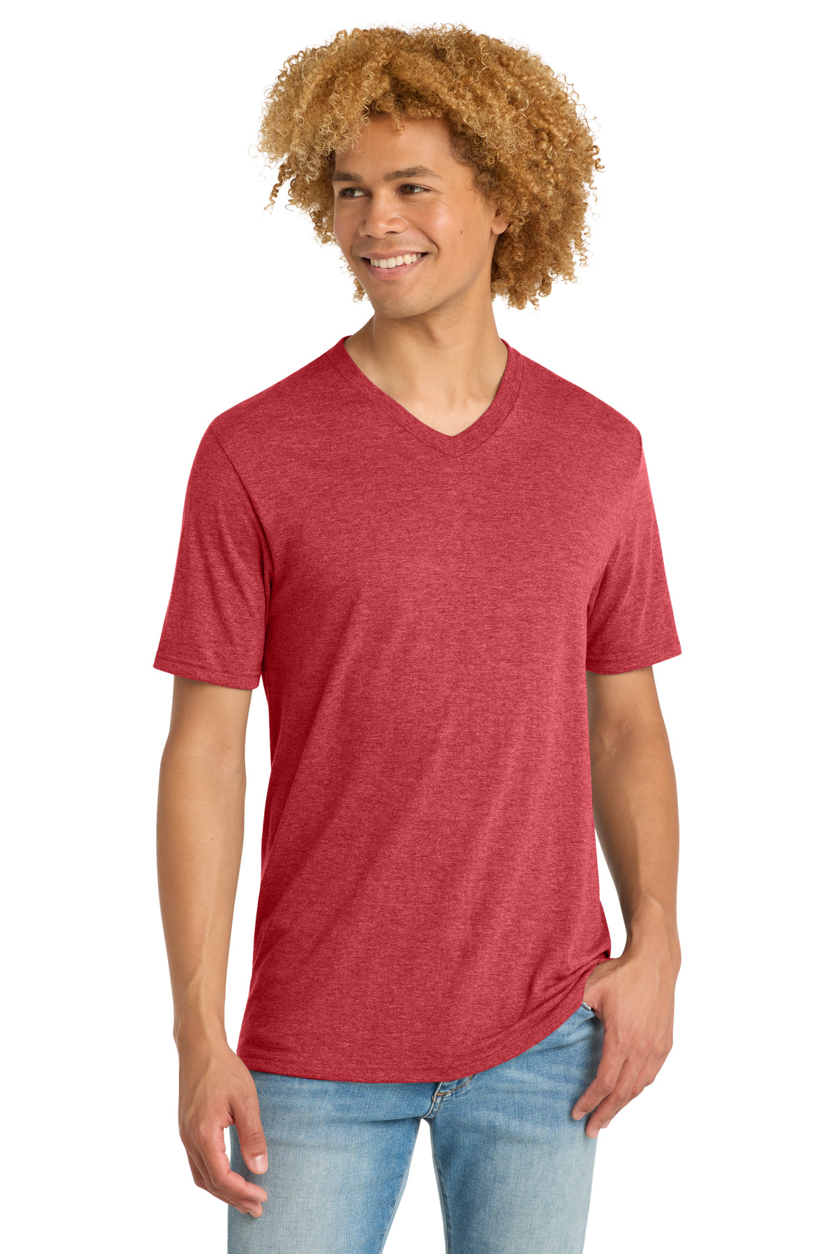 District Perfect Tri V-Neck Tee. DT1350