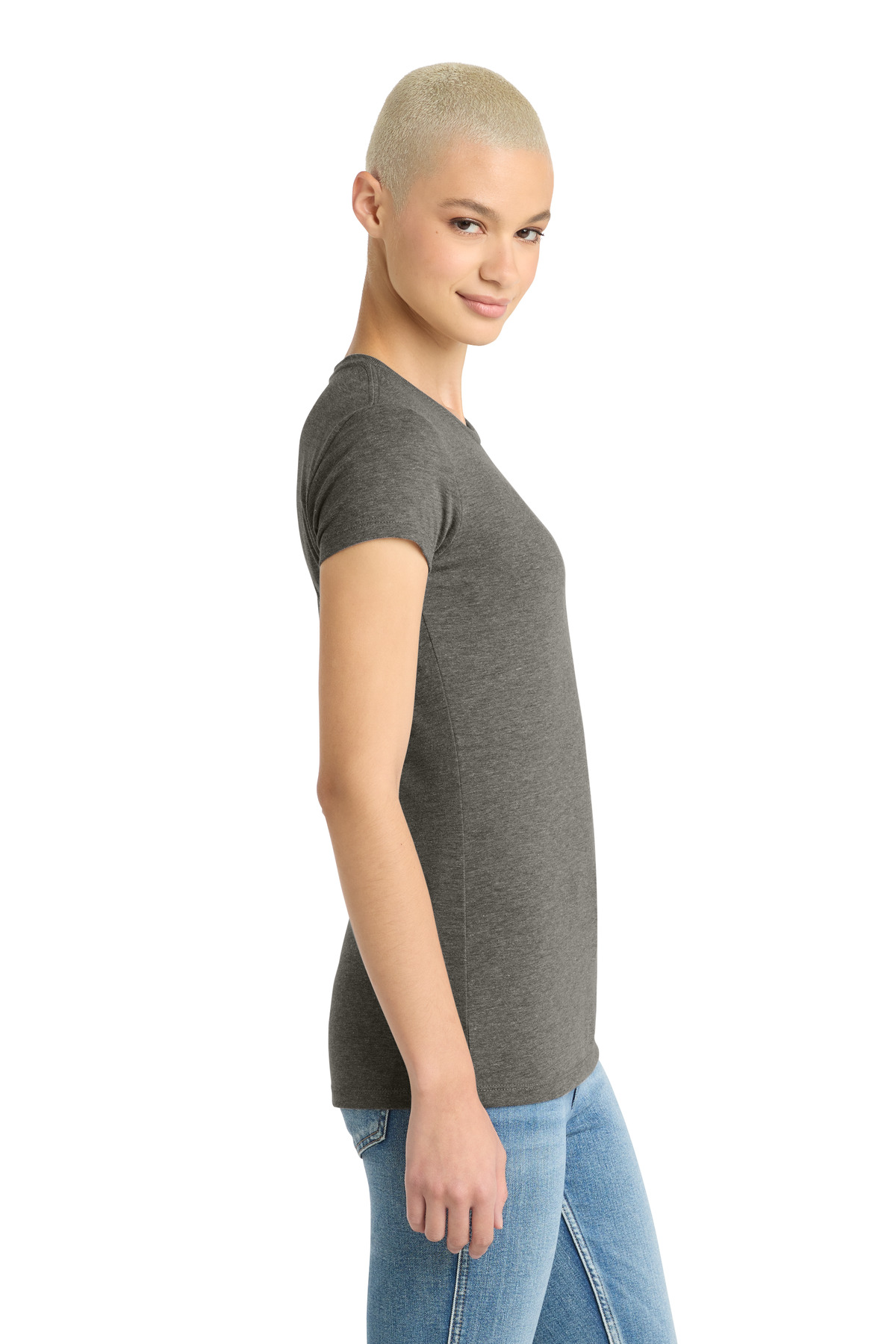 District Women's Fitted Perfect Tri Tee. DT155
