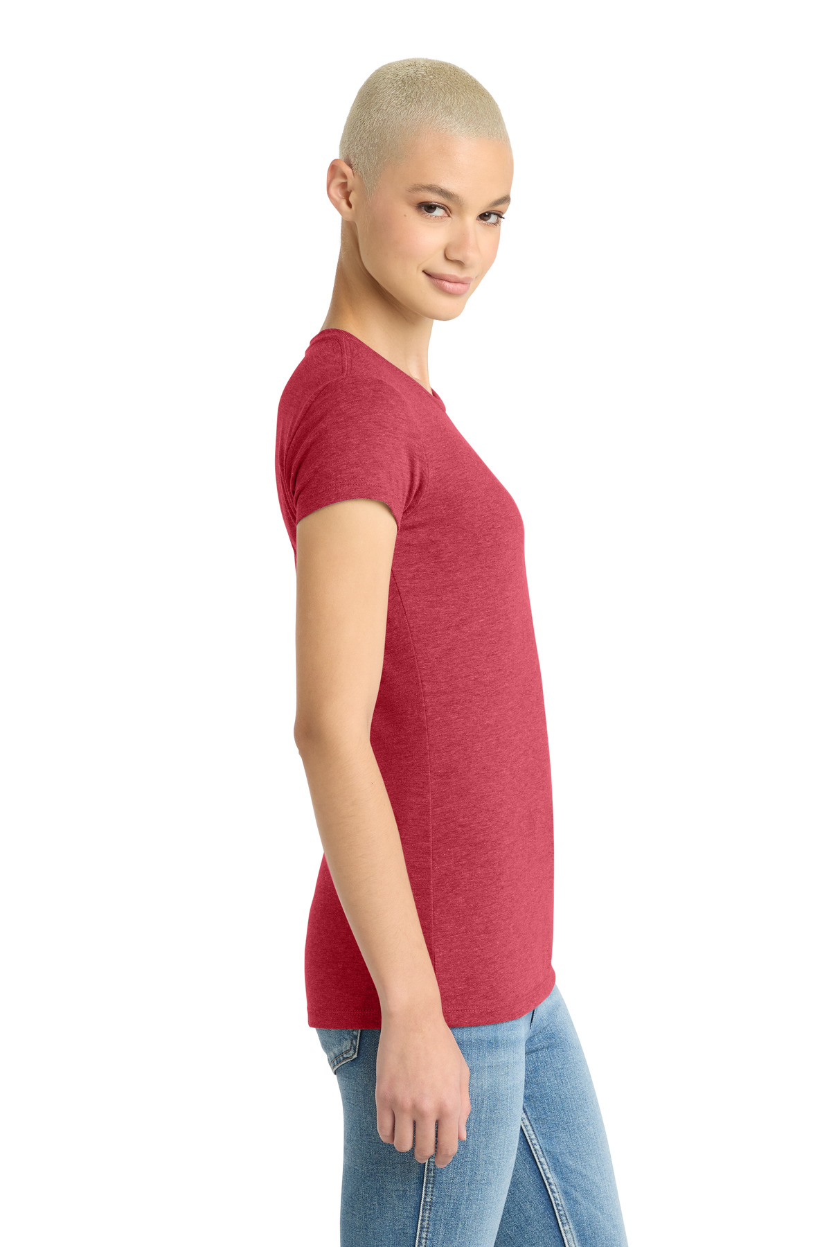 District Women's Fitted Perfect Tri Tee. DT155