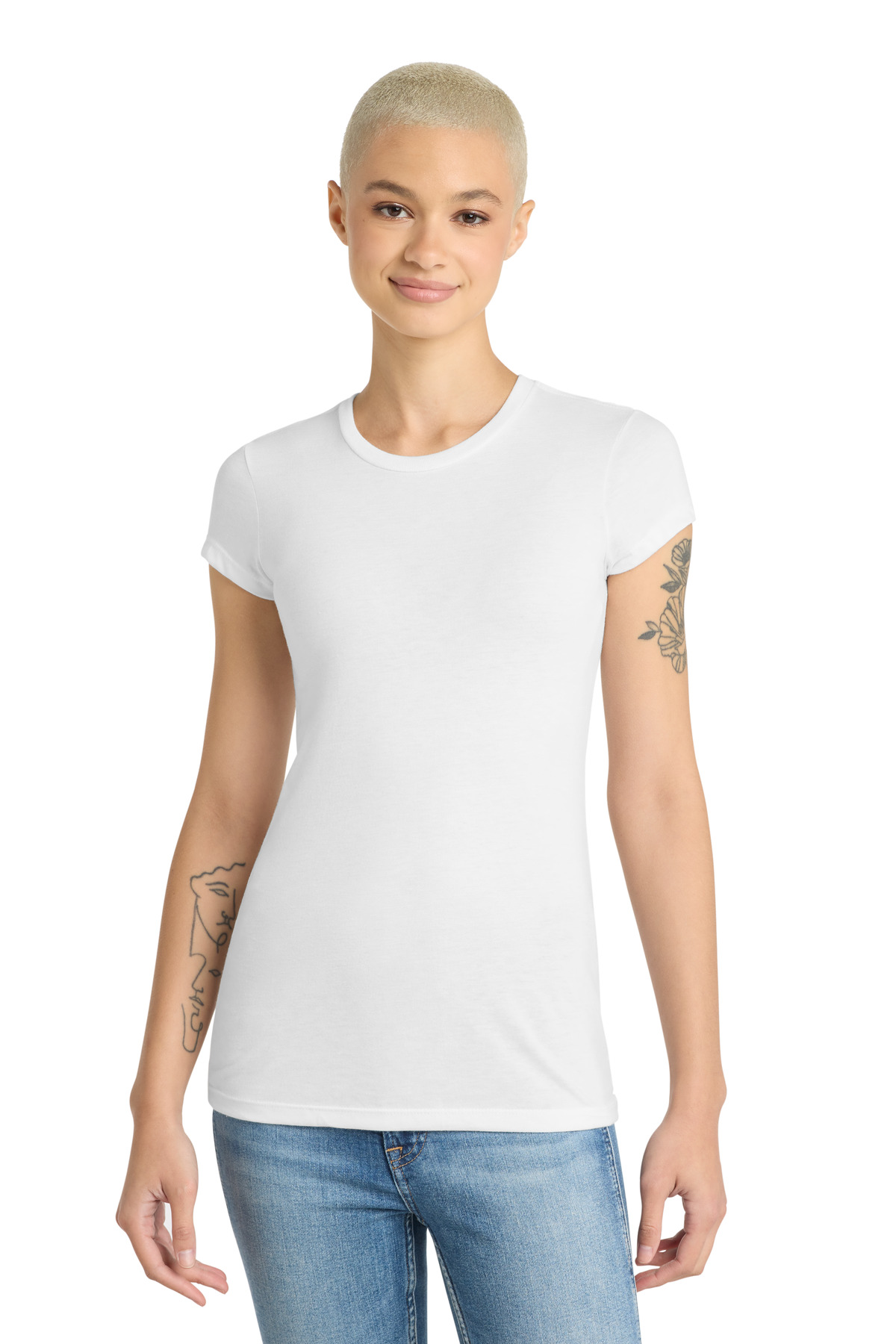 District Women's Fitted Perfect Tri Tee. DT155