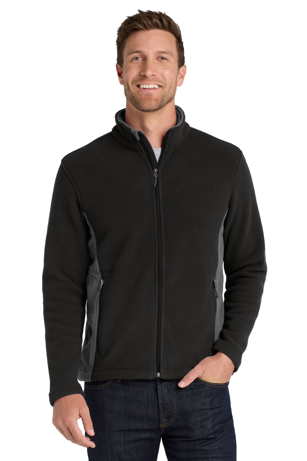  DISCONTINUED  Port Authority ┬«  Colorblock Value Fleece Jacket. F216