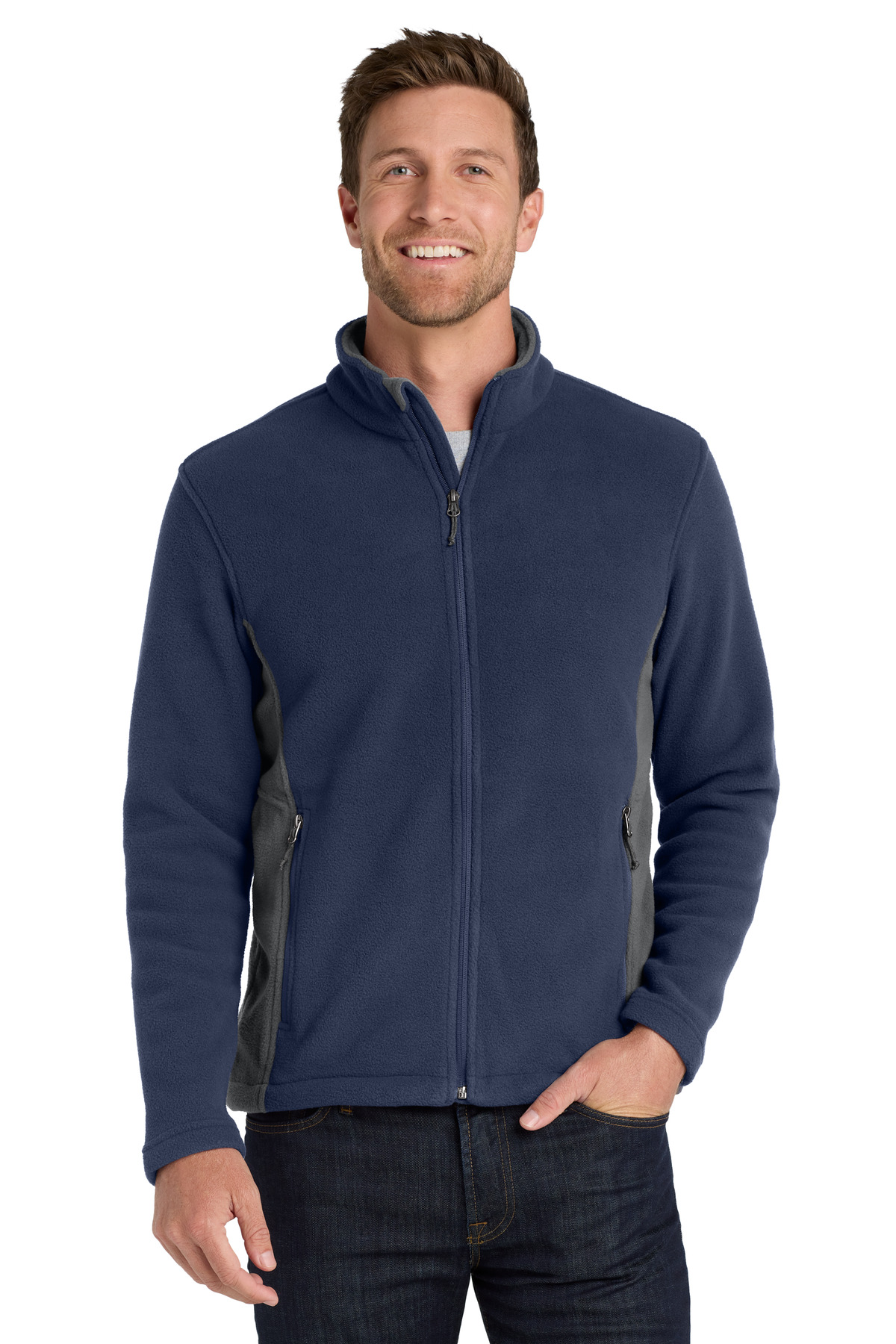 DISCONTINUED  Port Authority ®  Colorblock Value Fleece Jacket. F216