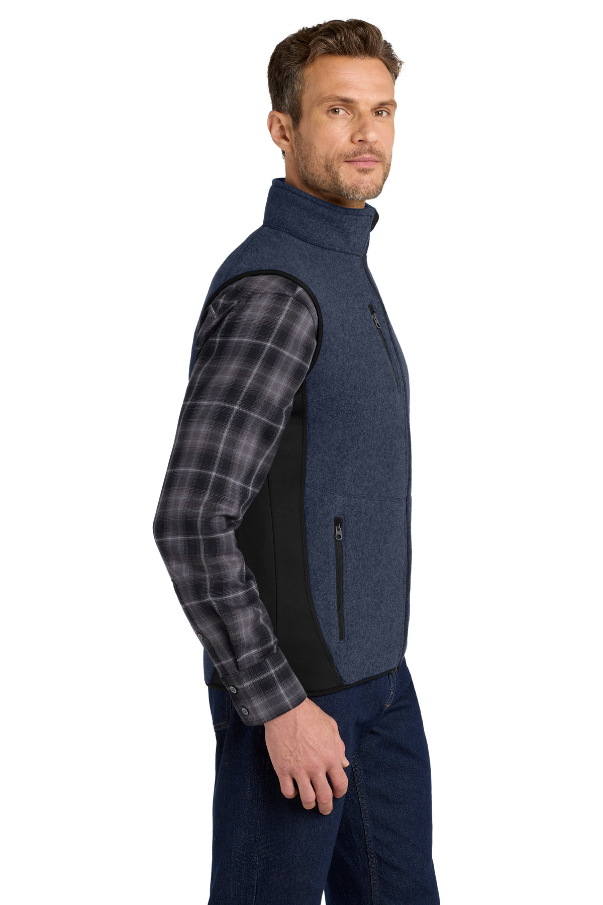 Port Authority R-Tek Pro Fleece Full-Zip Vest. F228