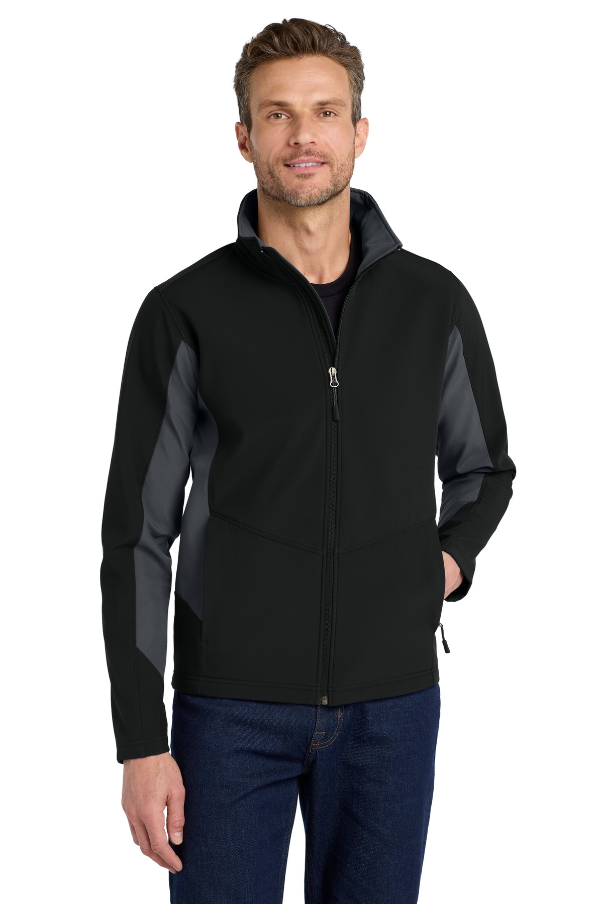 Port Authority Core Colorblock Soft Shell Jacket-Port Authority