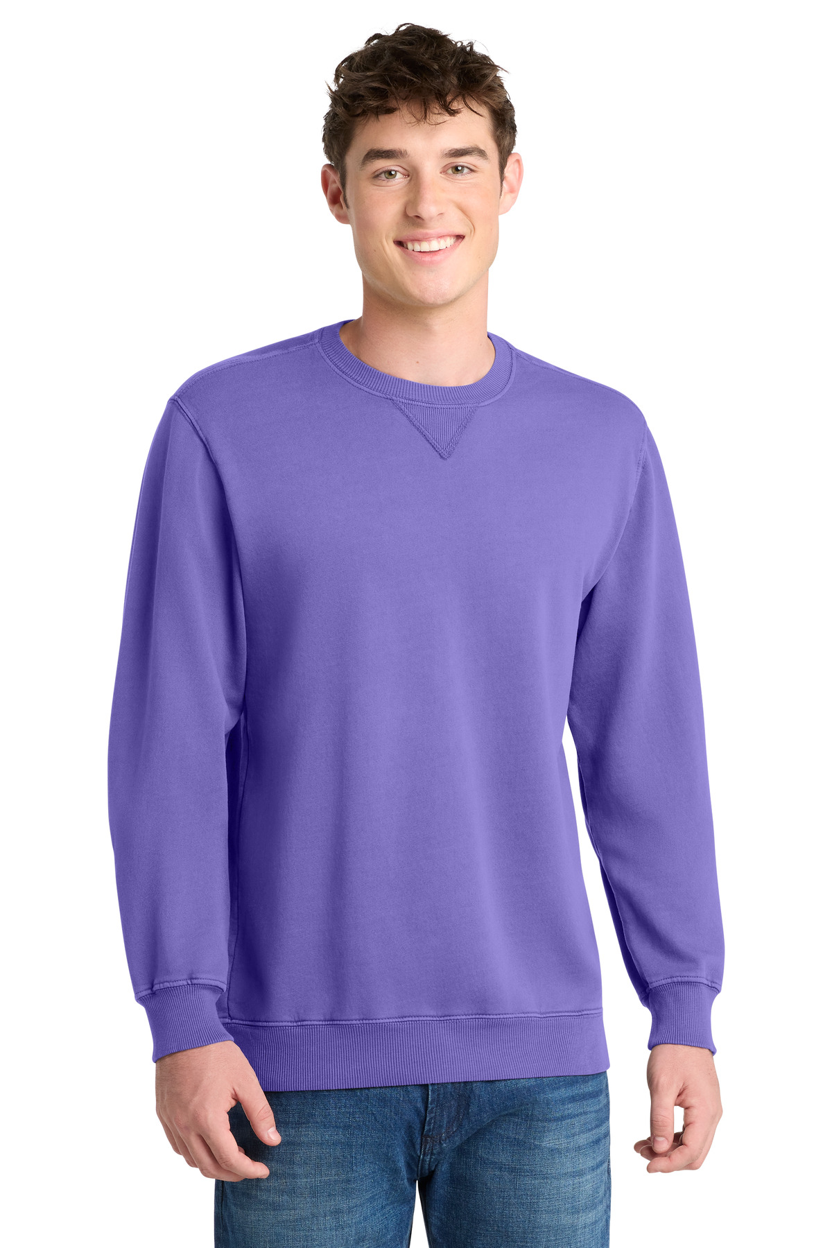 Port & Co Beach Wash Garment-Dyed Crewneck Sweatshirt-Port & Co