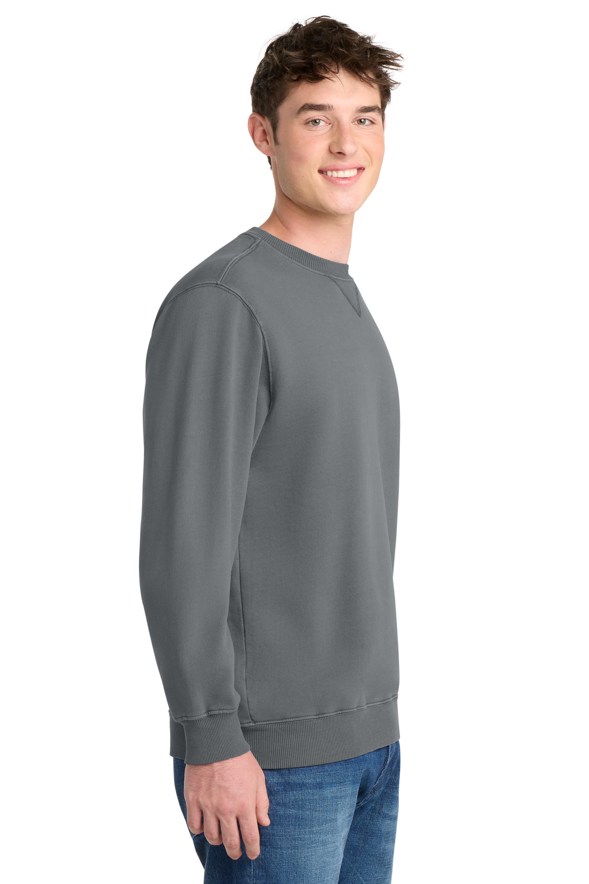 Port & Co Beach Wash Garment-Dyed Crewneck Sweatshirt PC098
