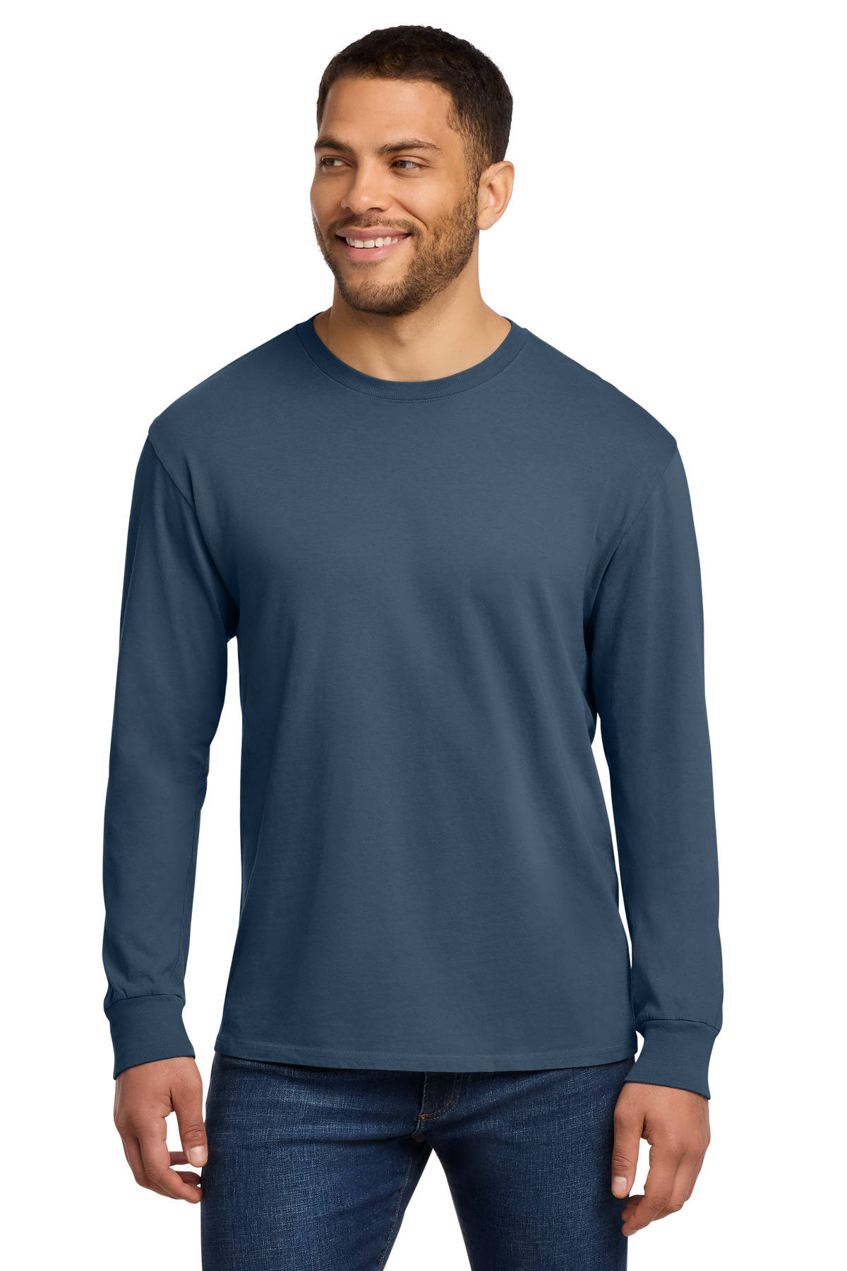 Port & Co PC099LS swatch in Denim Blue
