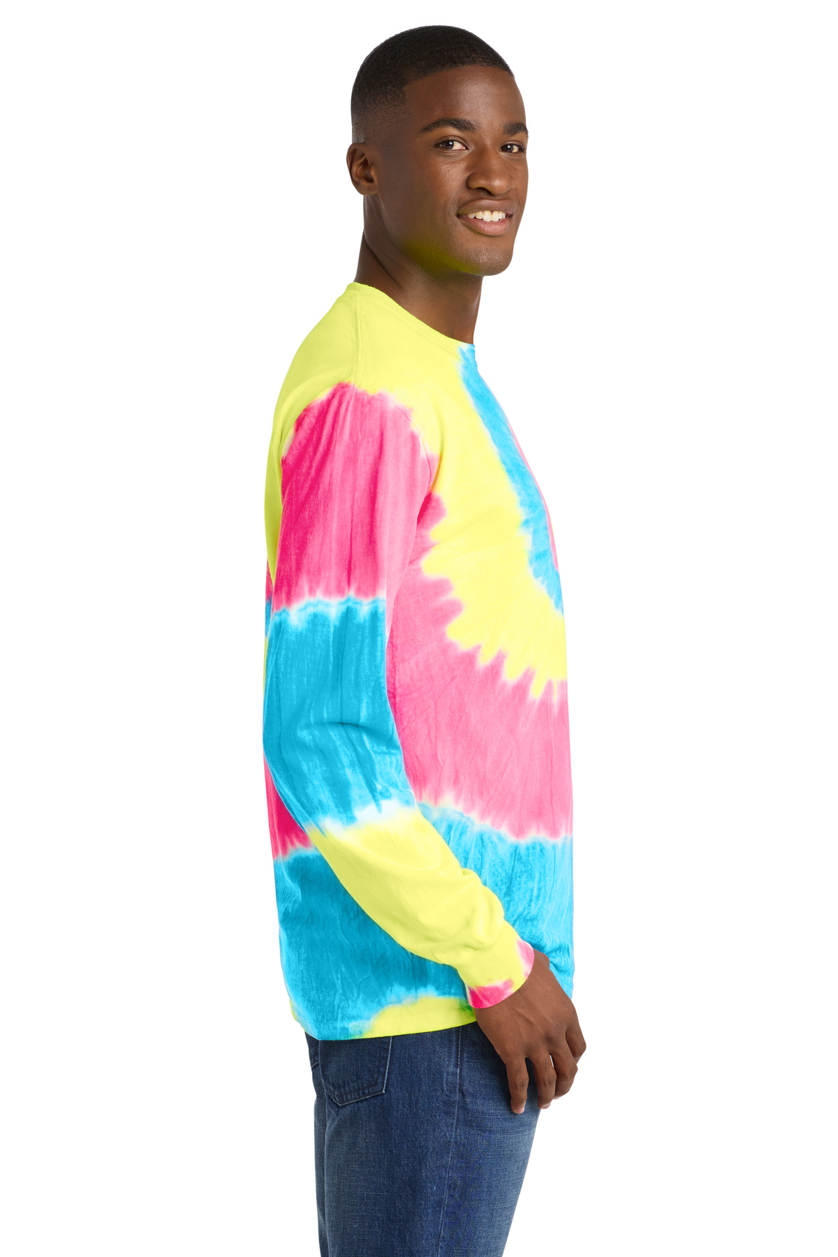 Port & Co Tie-Dye Long Sleeve Tee. PC147LS