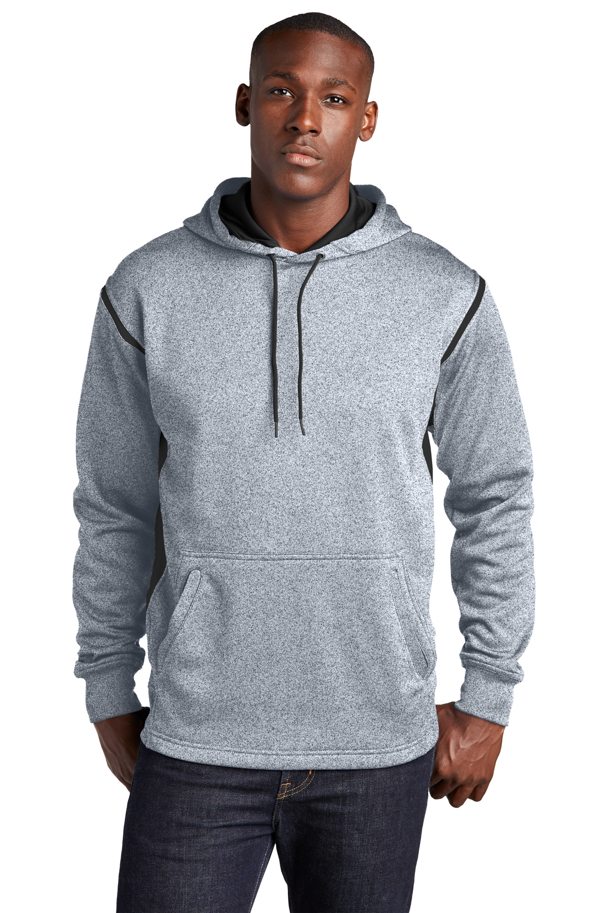 Sport-Tek Tech Fleece Colorblock Hooded Sweatshirt-Sport&#45;Tek