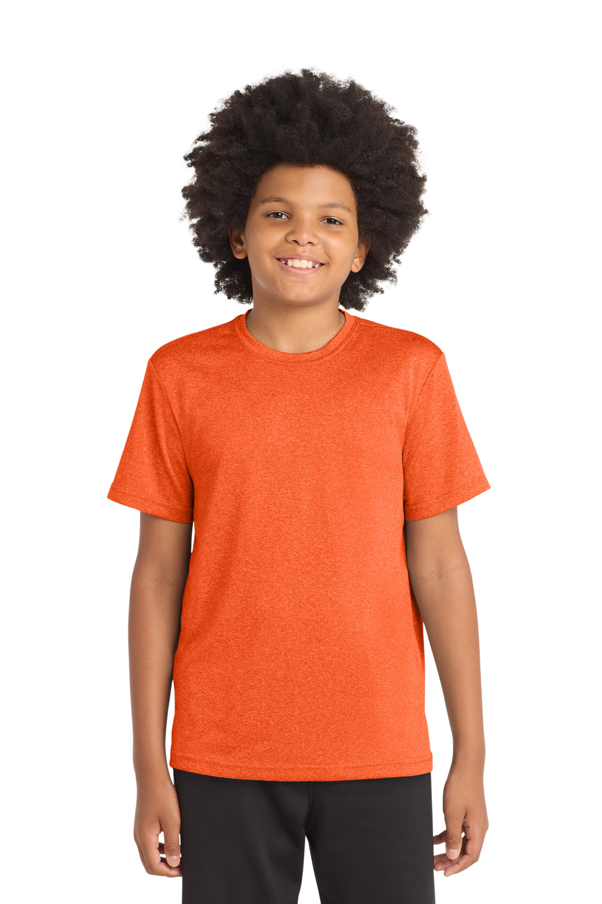 Sport&#45;Tek Youth Heather Contender Tee-Sport-Tek