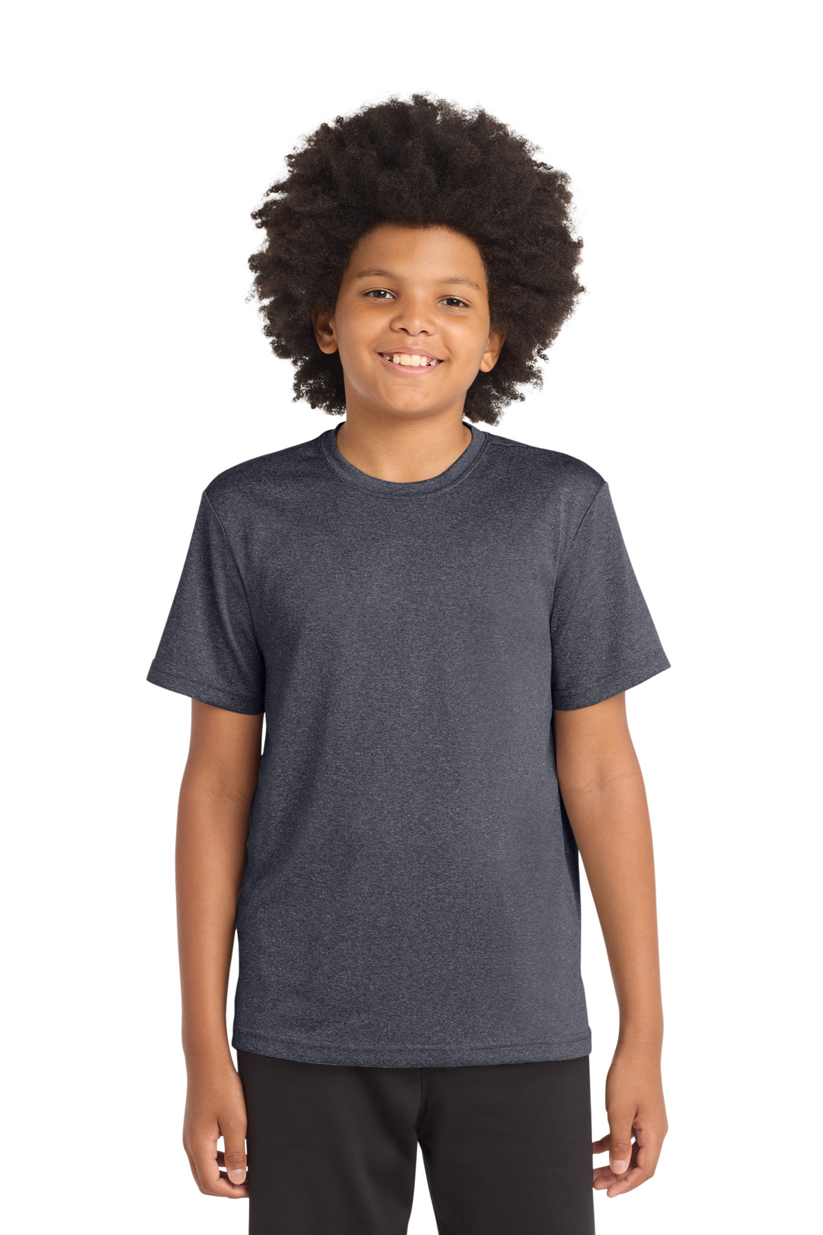 Sport-Tek Youth Heather Contender Tee-Sport-Tek