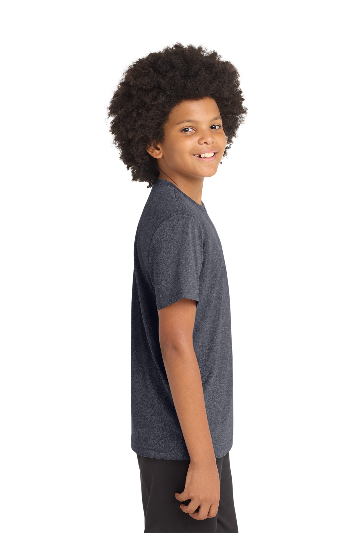 Sport-Tek Youth Heather Contender Tee. YST360
