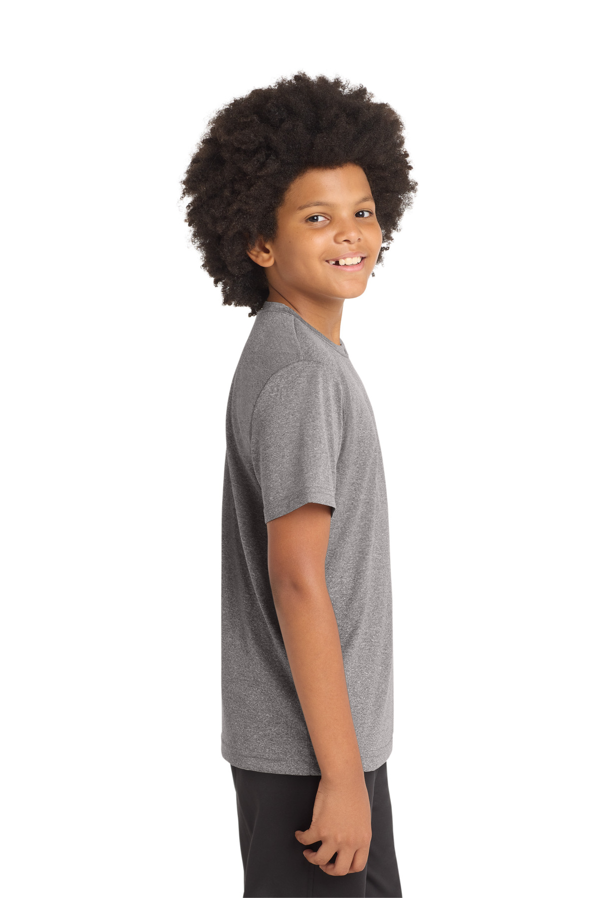 Sport-Tek Youth Heather Contender Tee. YST360