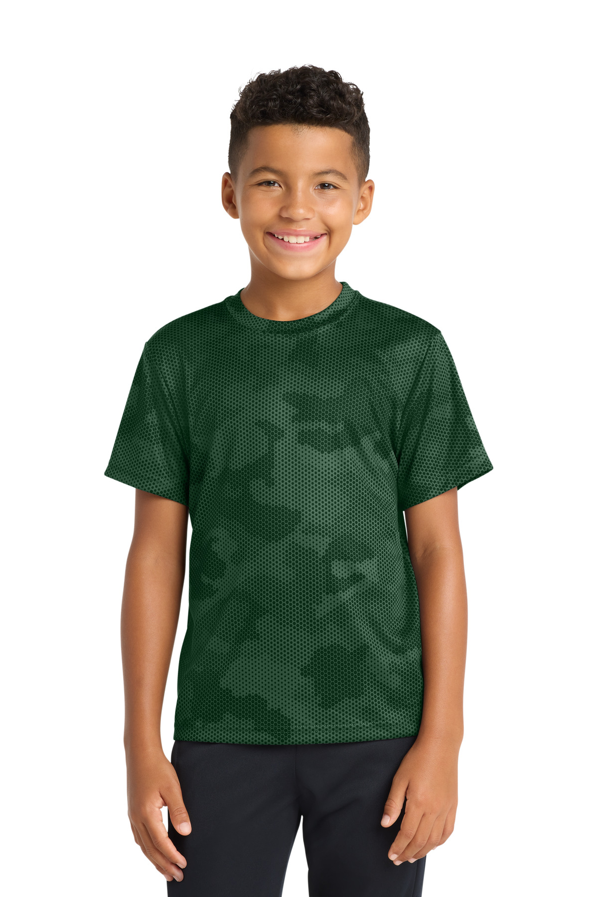 Sport-Tek Youth CamoHex Tee. YST370