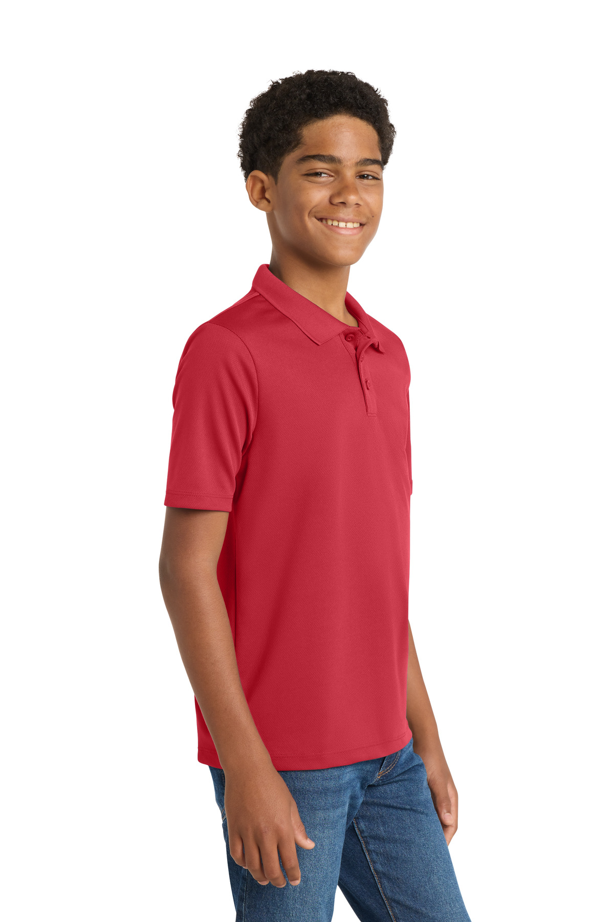 Sport-Tek Youth PosiCharge RacerMesh Polo. YST640