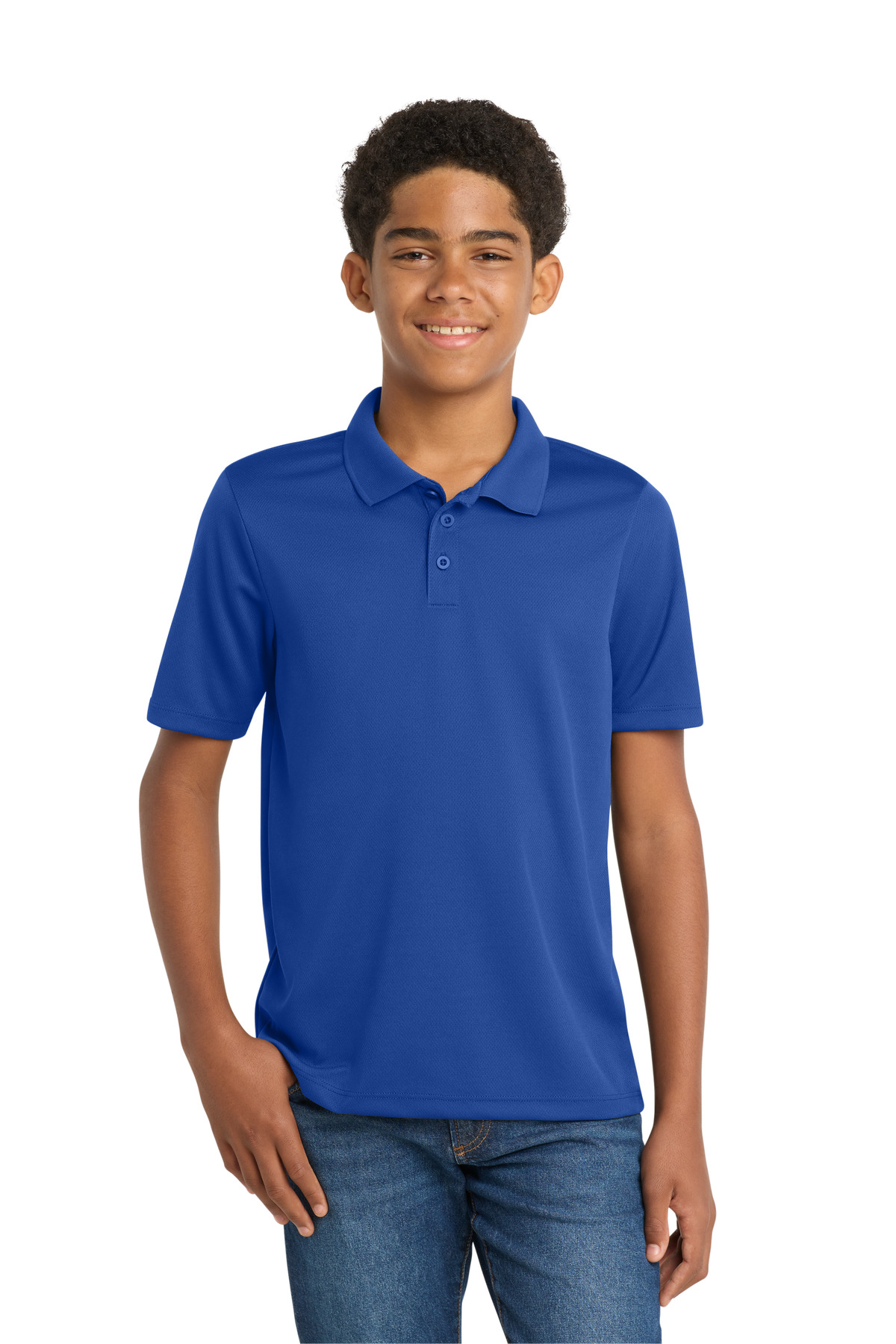Sport-Tek Youth PosiCharge RacerMesh Polo. YST640
