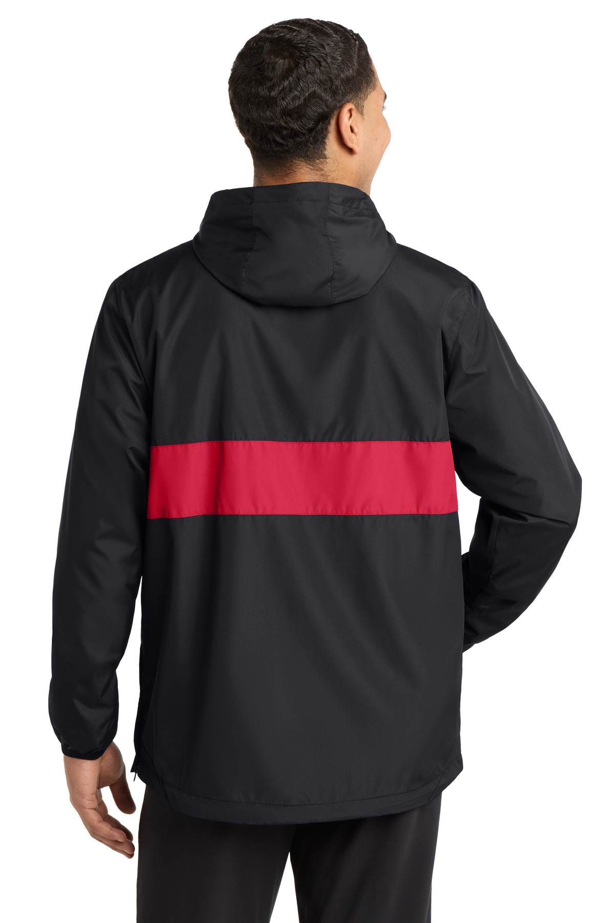 Sport-Tek Zipped Pocket Anorak. JST65