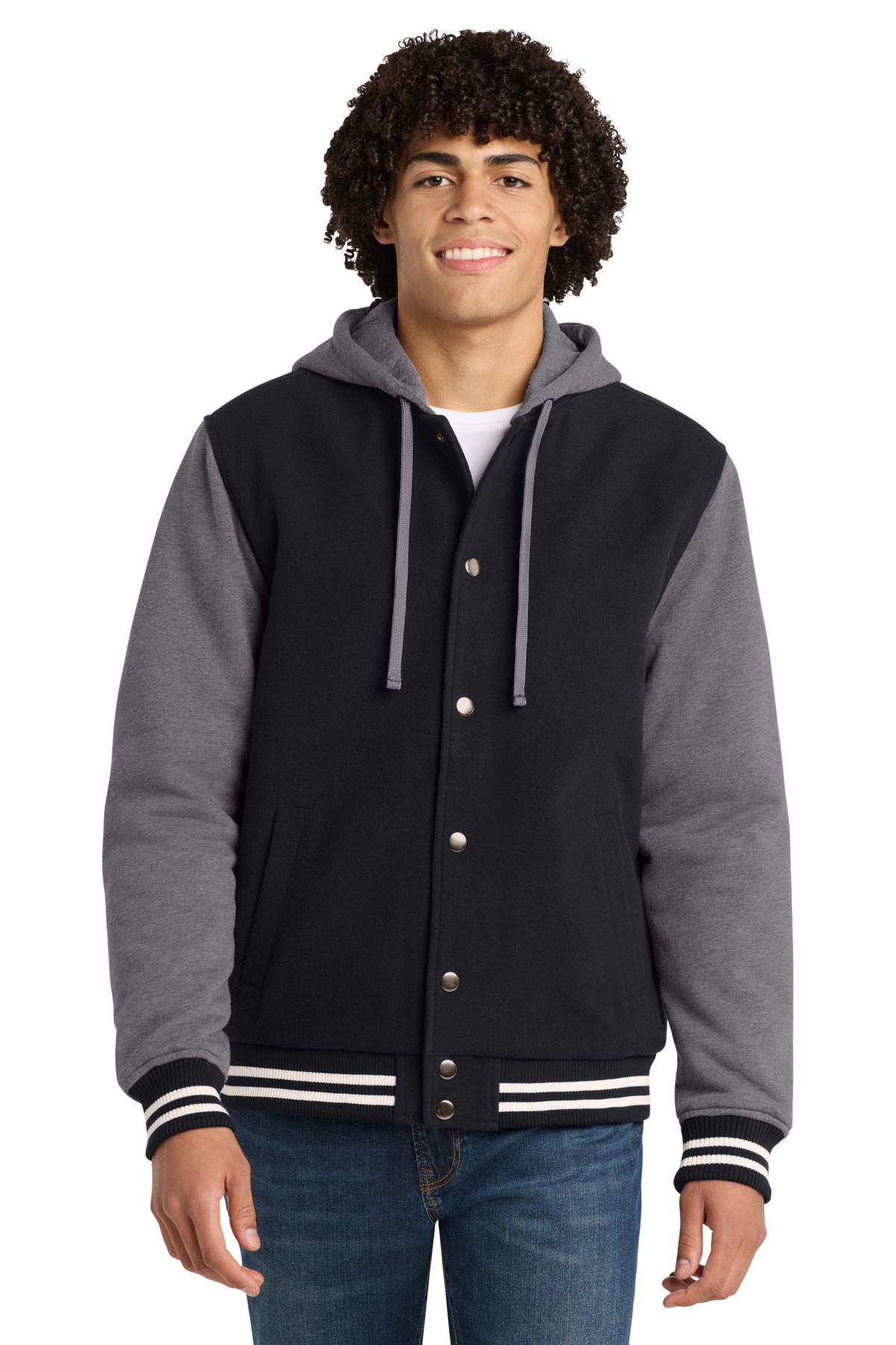 Sport-Tek Insulated Letterman Jacket-Sport-Tek