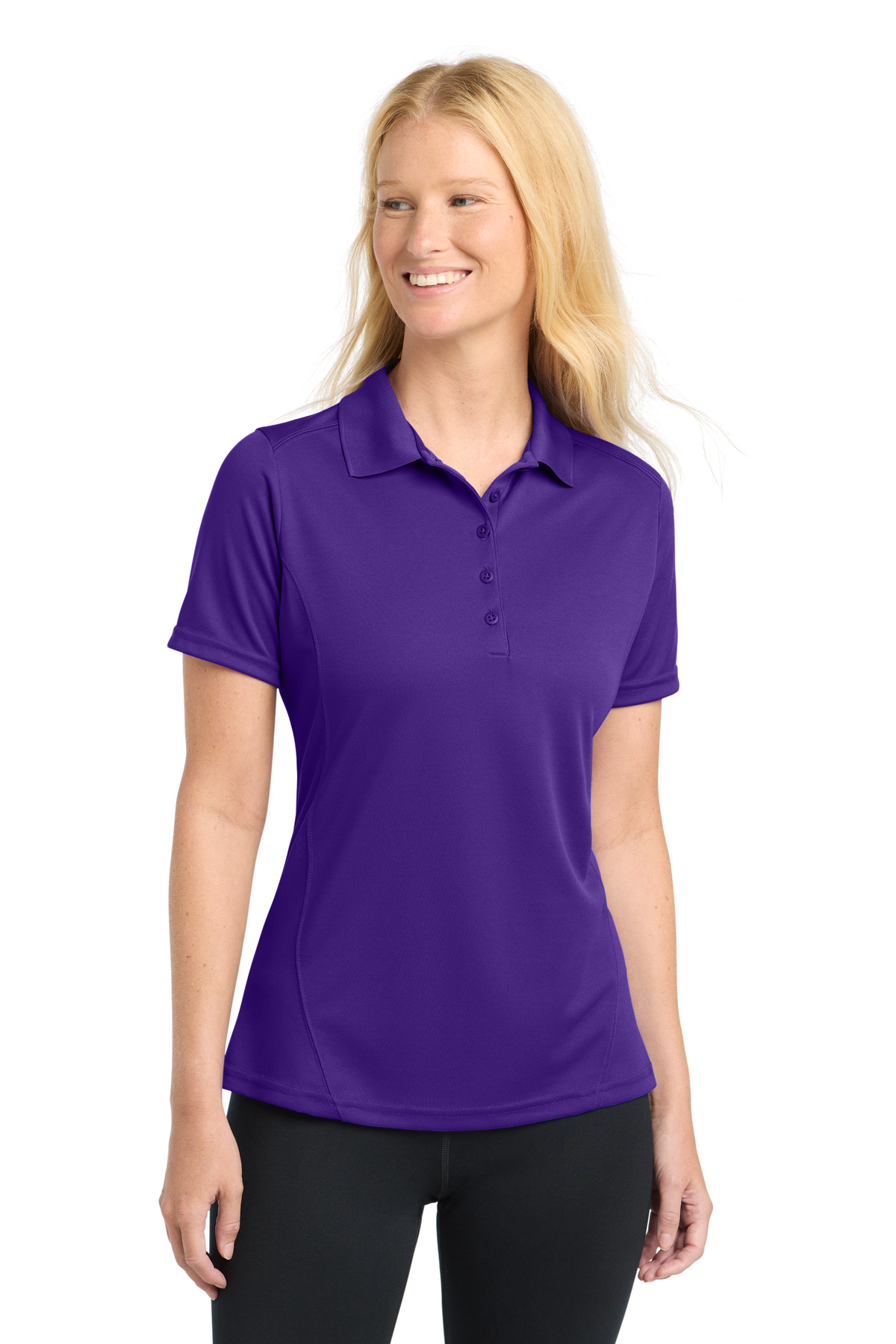Sport-Tek Women's Dry Zone Raglan Accent Polo. L475